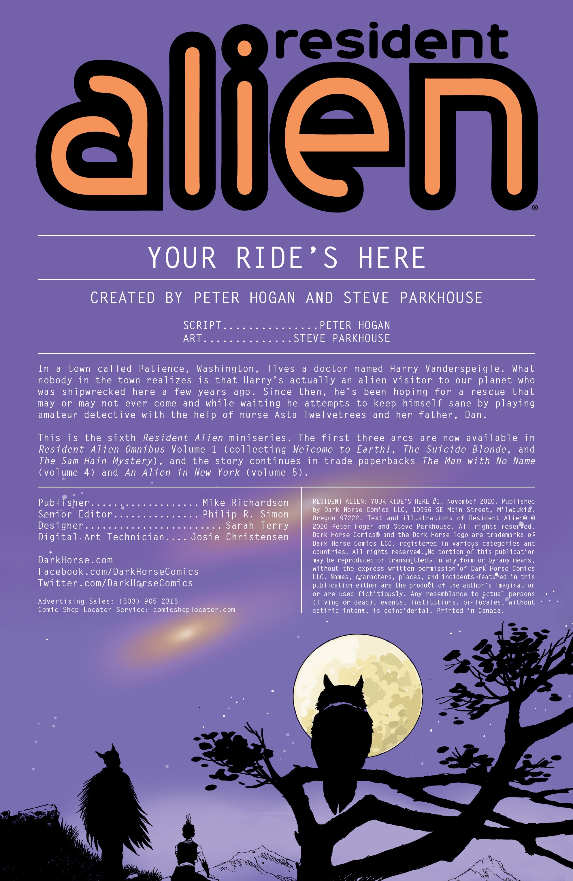 Read online Resident Alien: Your Ride's Here comic -  Issue #1 - 2