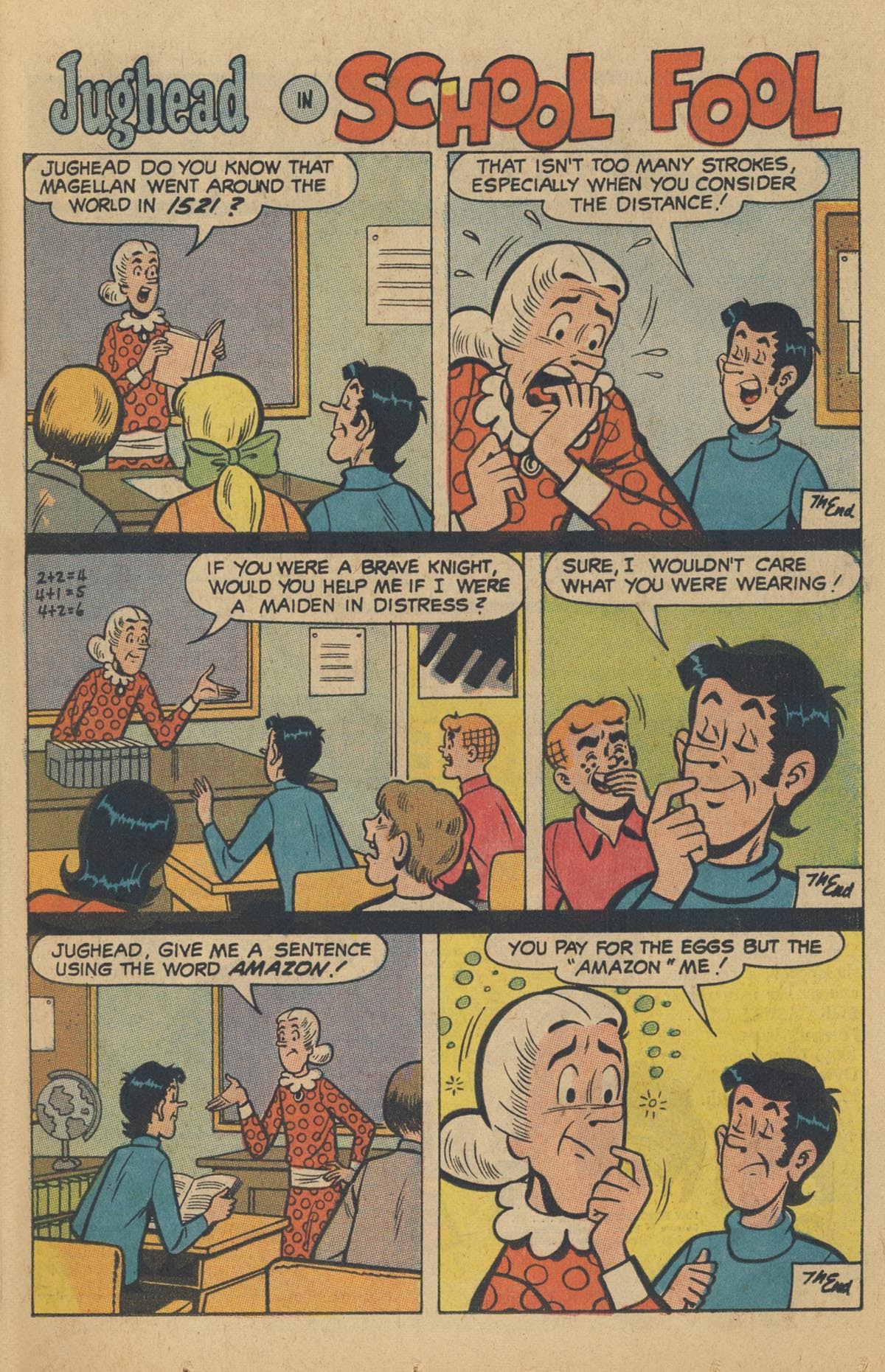 Read online Jughead's Jokes comic -  Issue #11 - 11