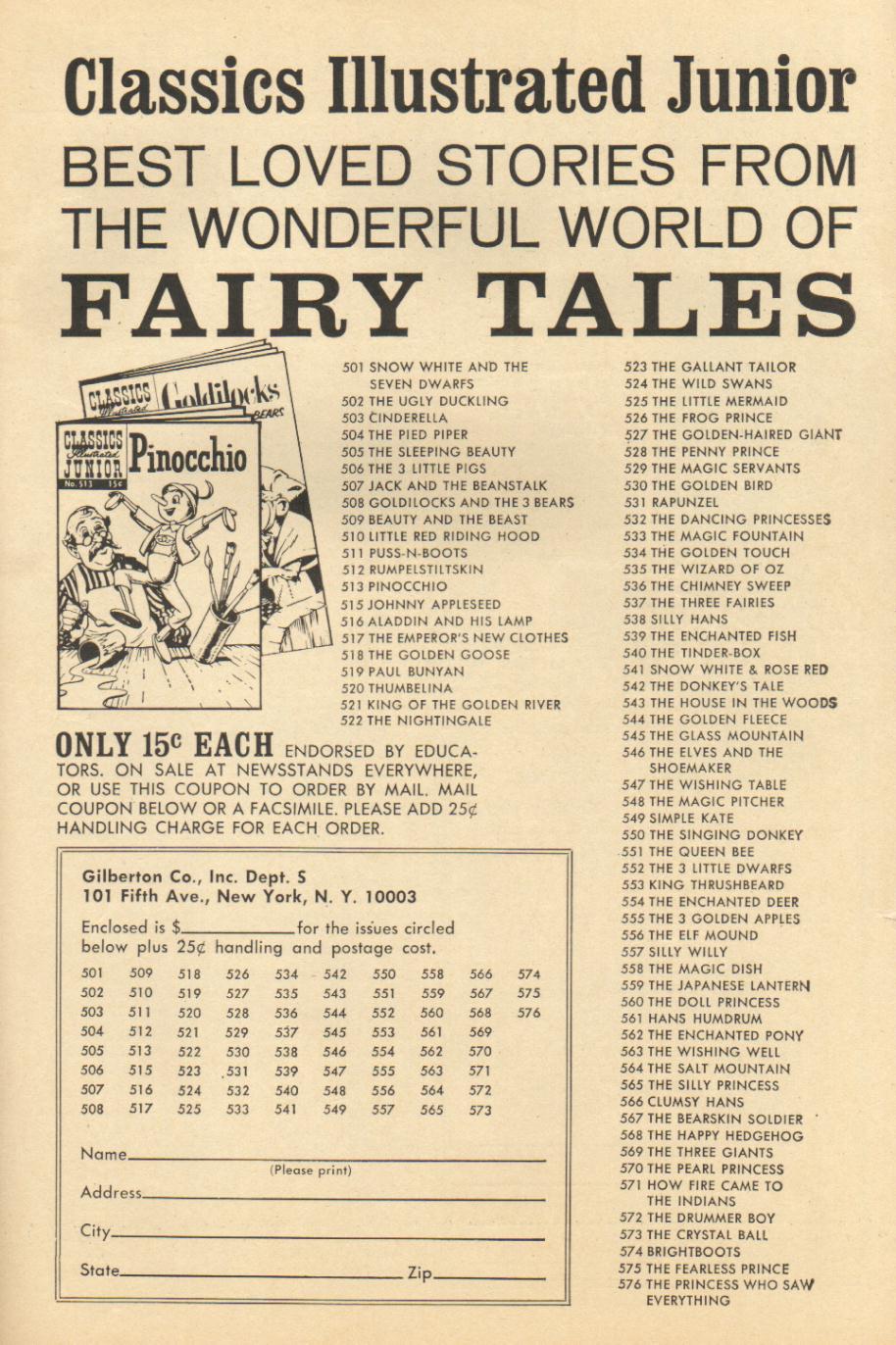 Read online Classics Illustrated comic -  Issue #45 - 51