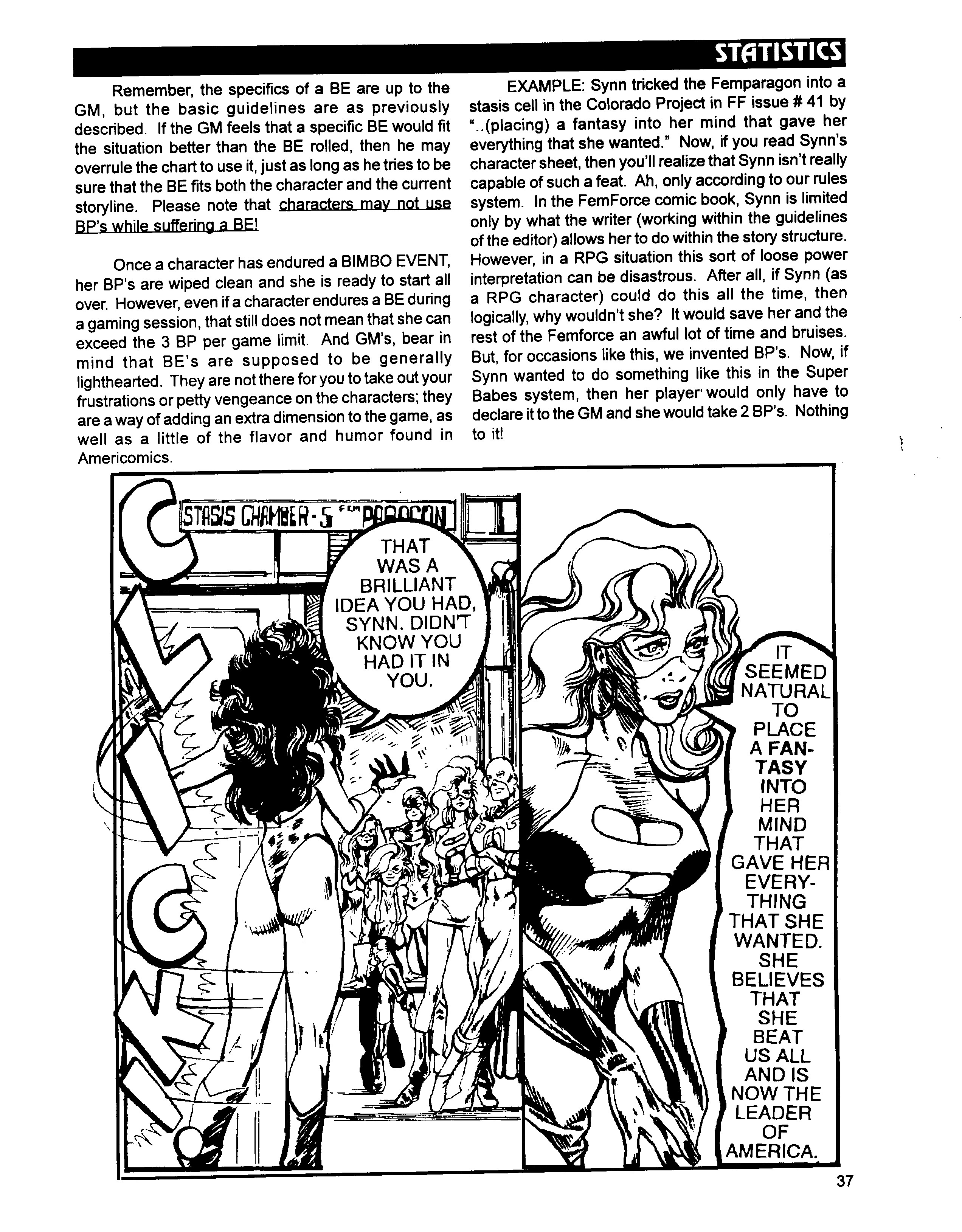 Read online Superbabes: The Femforce Role-Playing Game comic -  Issue # TPB - 39