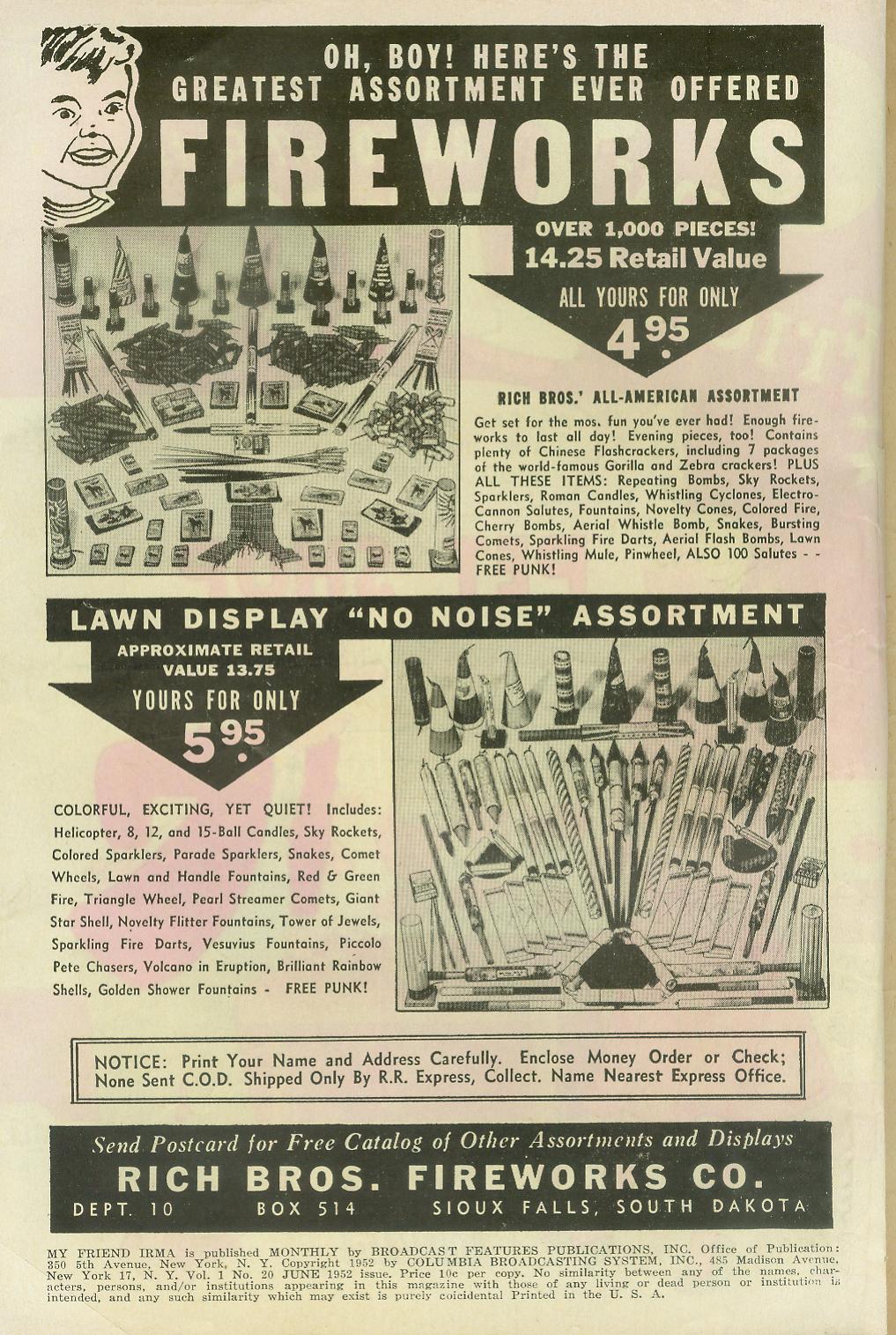 Read online My Friend Irma comic -  Issue #20 - 2