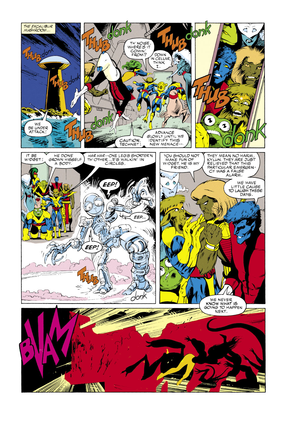 Read online Excalibur (1988) comic -  Issue #46 - 22