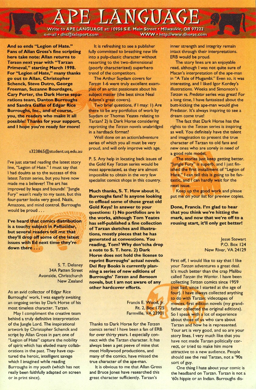 Read online Tarzan (1996) comic -  Issue #10 - 29