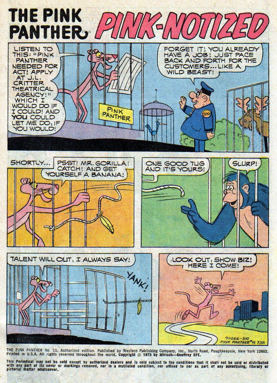 Read online The Pink Panther (1971) comic -  Issue #15 - 2