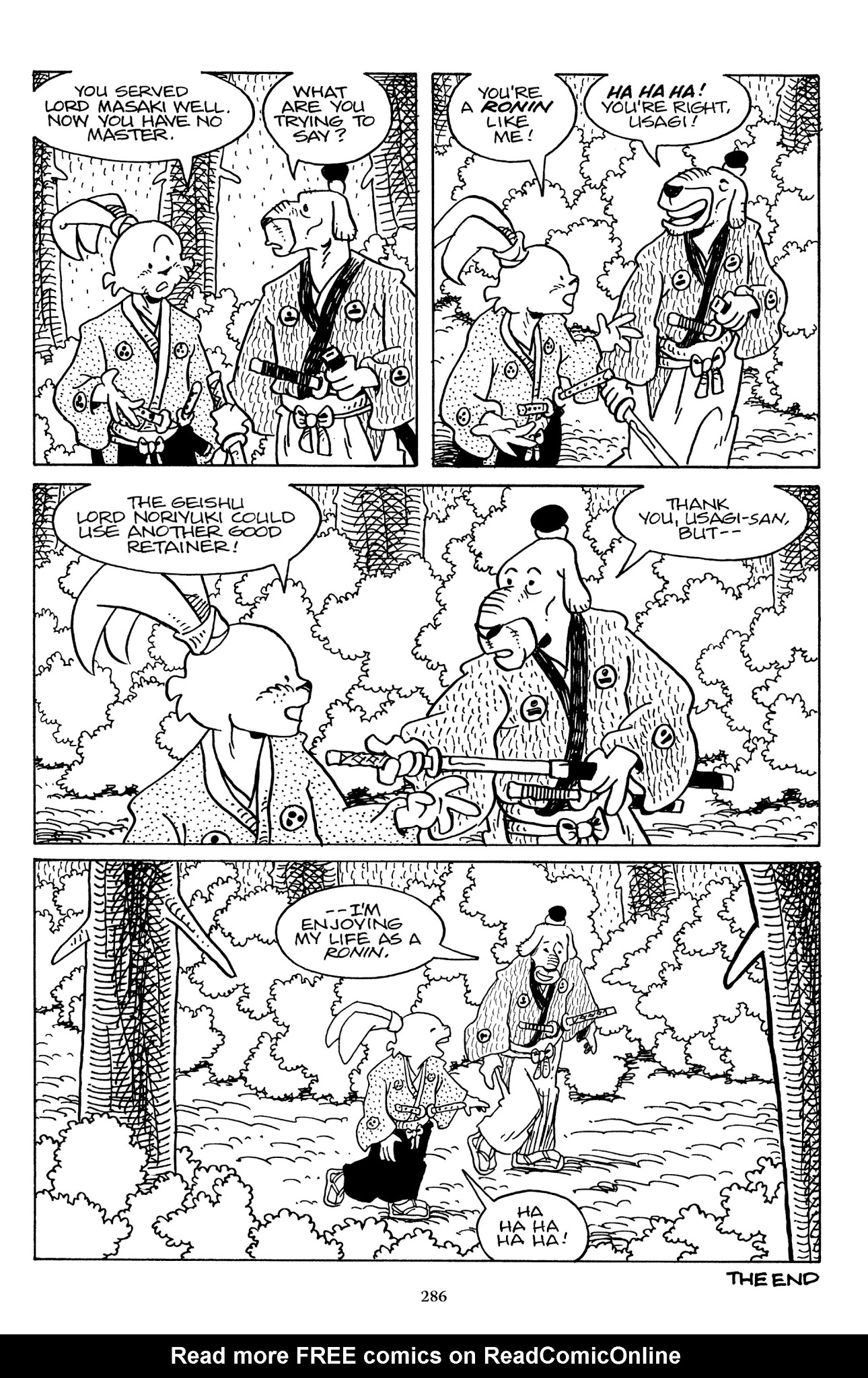 Read online The Usagi Yojimbo Saga comic -  Issue # TPB 7 - 281