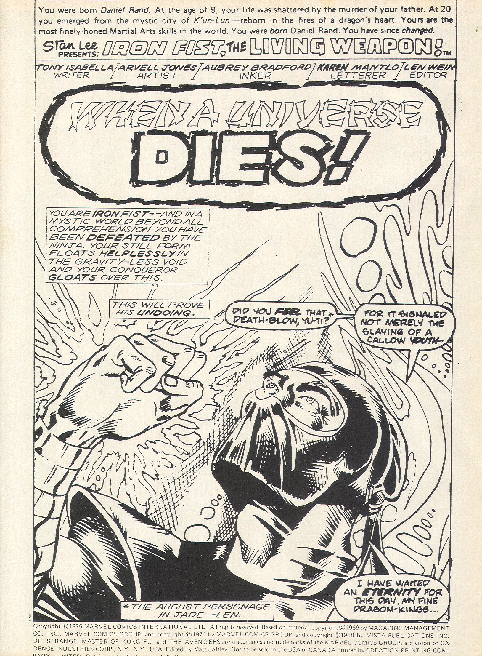 Read online The Avengers (1973) comic -  Issue #84 - 2