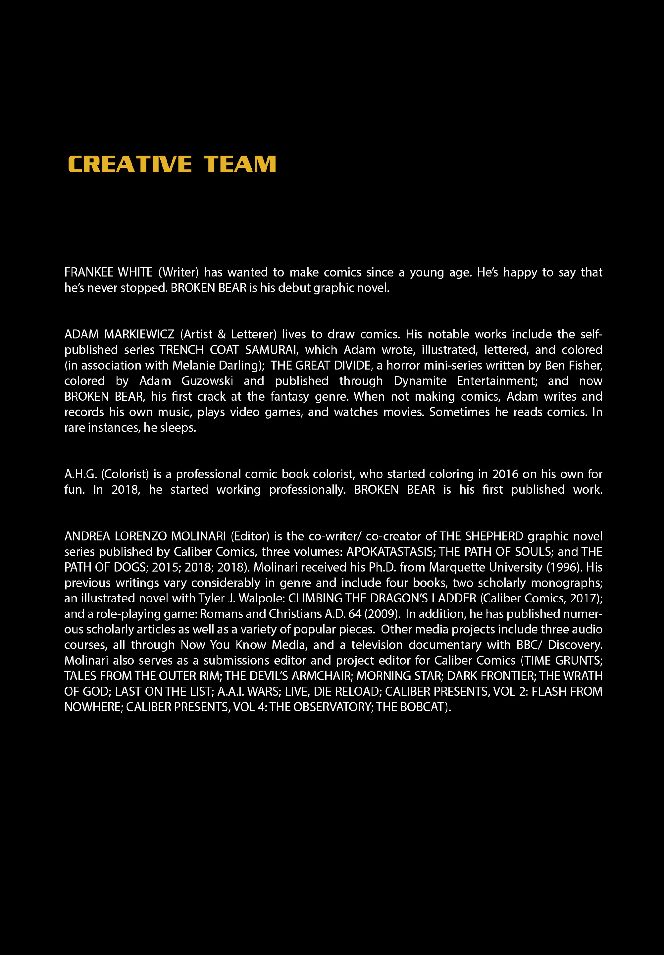 Read online Broken Bear comic -  Issue # TPB - 110