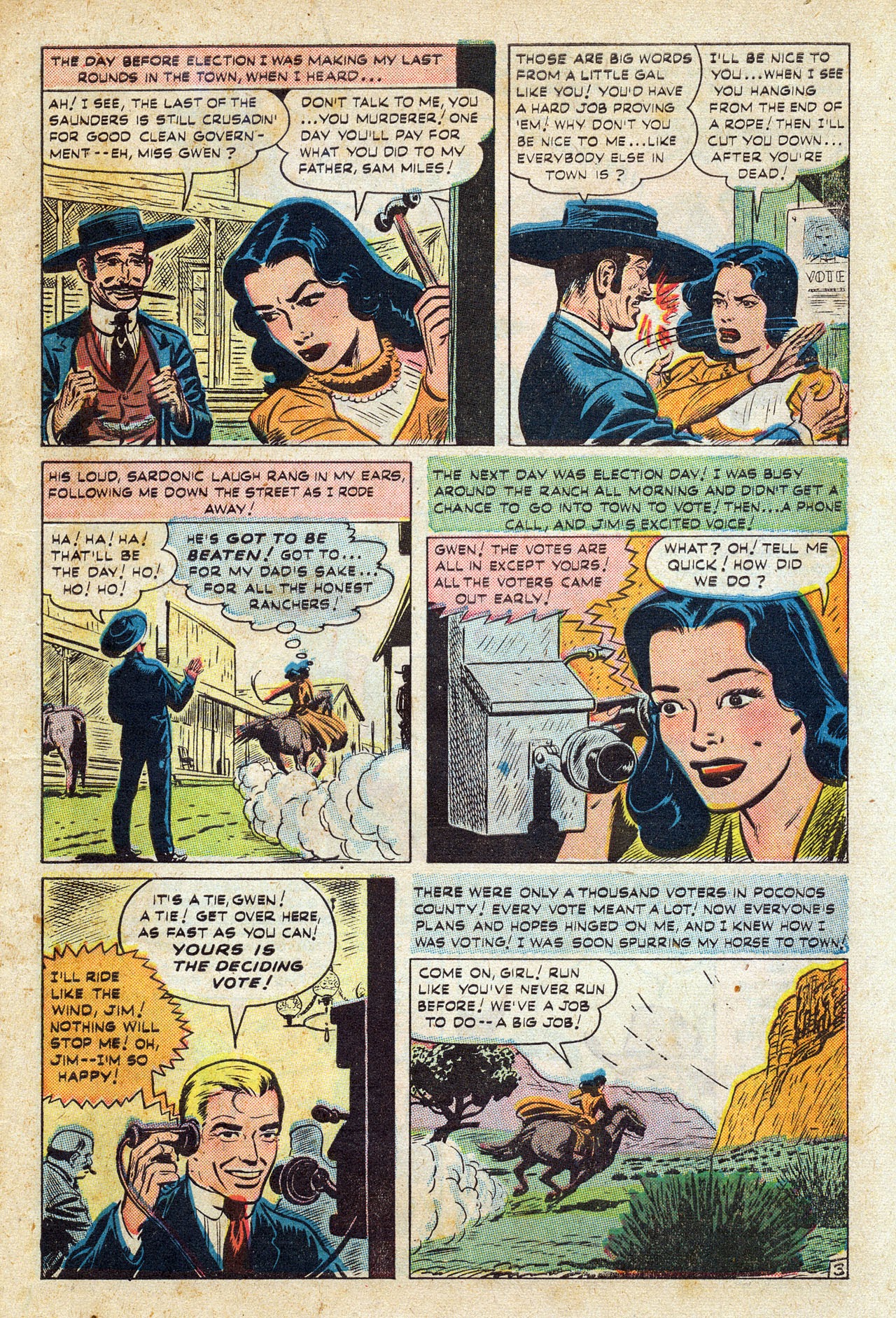 Read online Western Life Romances comic -  Issue #1 - 5