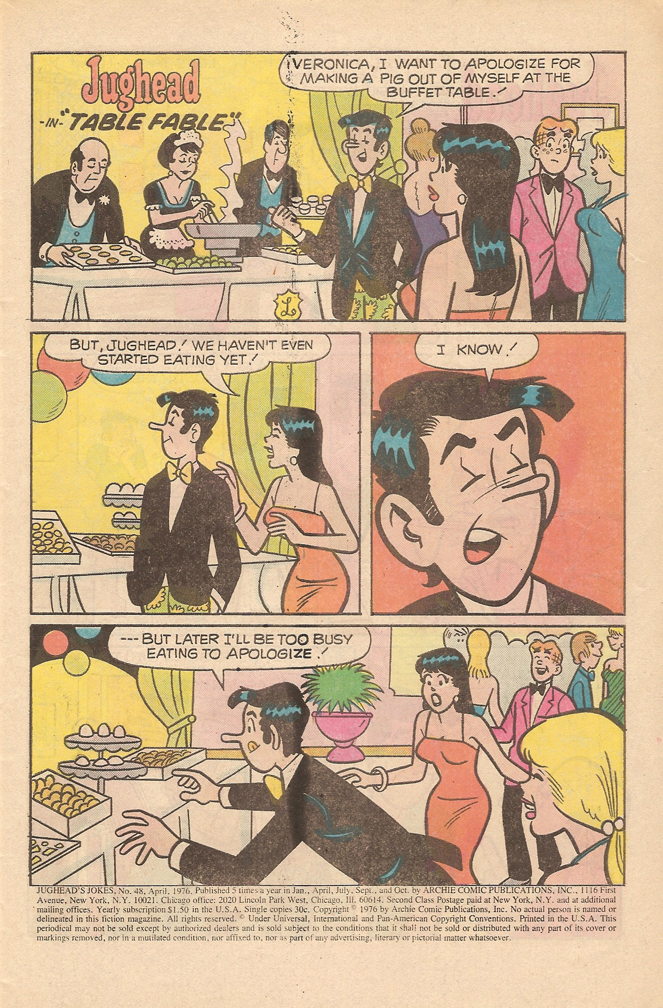 Read online Jughead's Jokes comic -  Issue #48 - 3