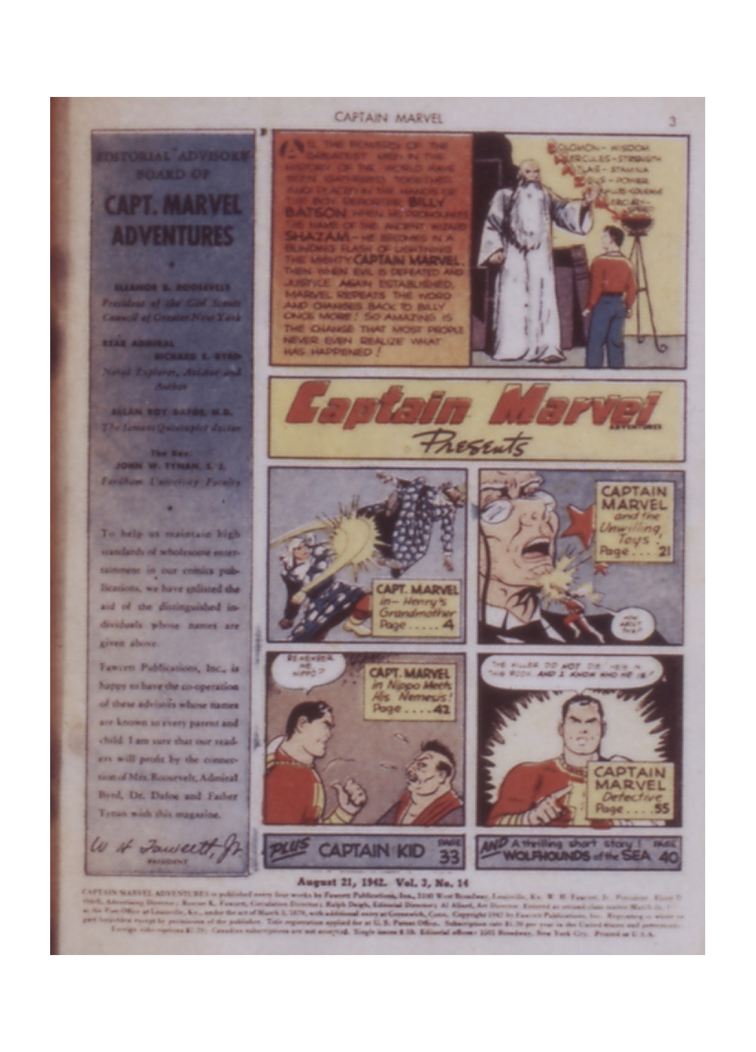 Read online Captain Marvel Adventures comic -  Issue #14 - 3