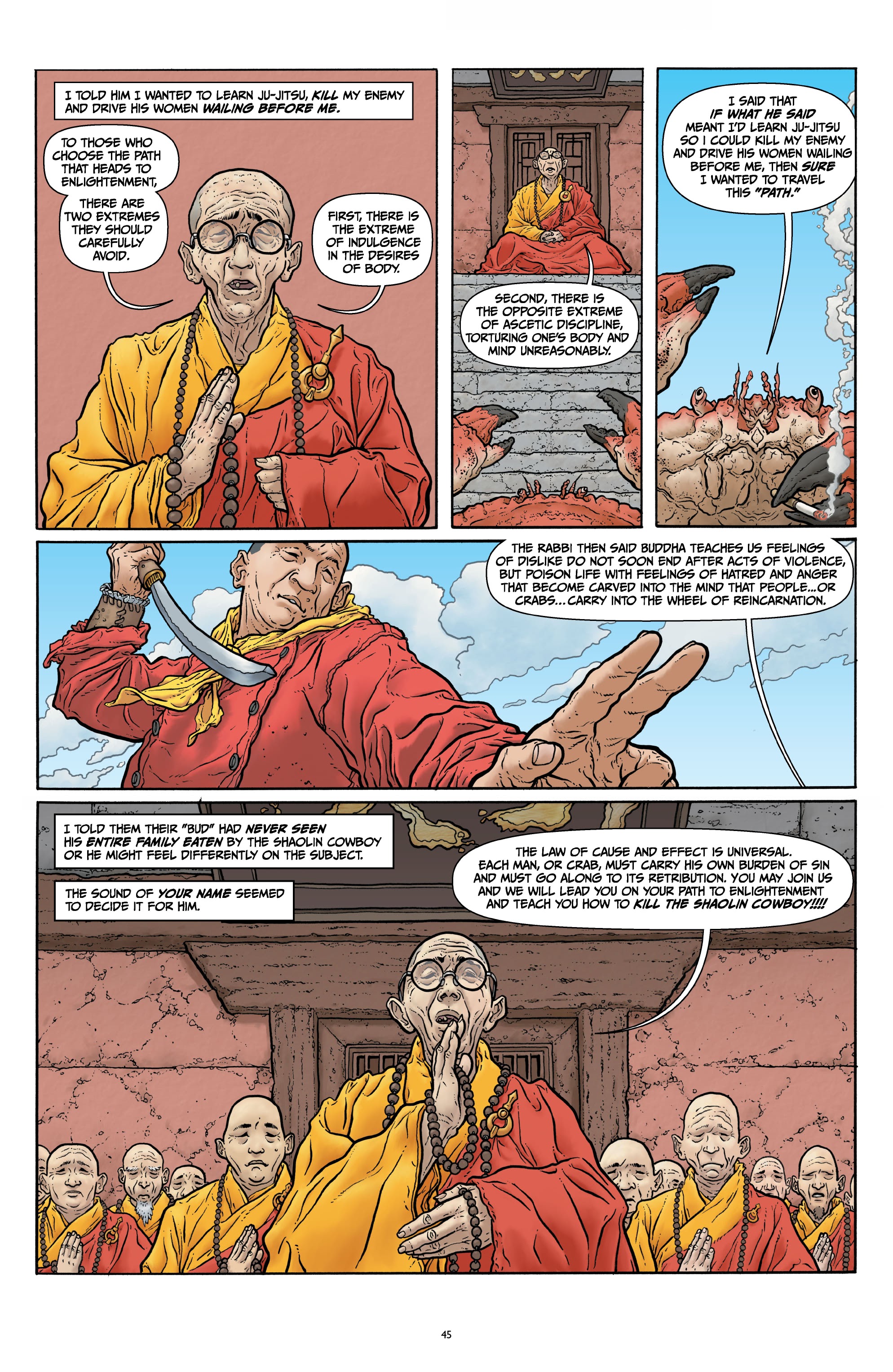 Read online Shaolin Cowboy comic -  Issue # _Start Trek (Part 1) - 36