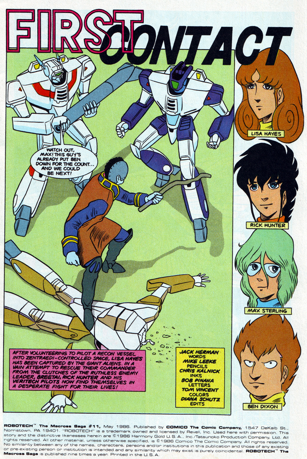 Read online Robotech The Macross Saga comic -  Issue #11 - 3