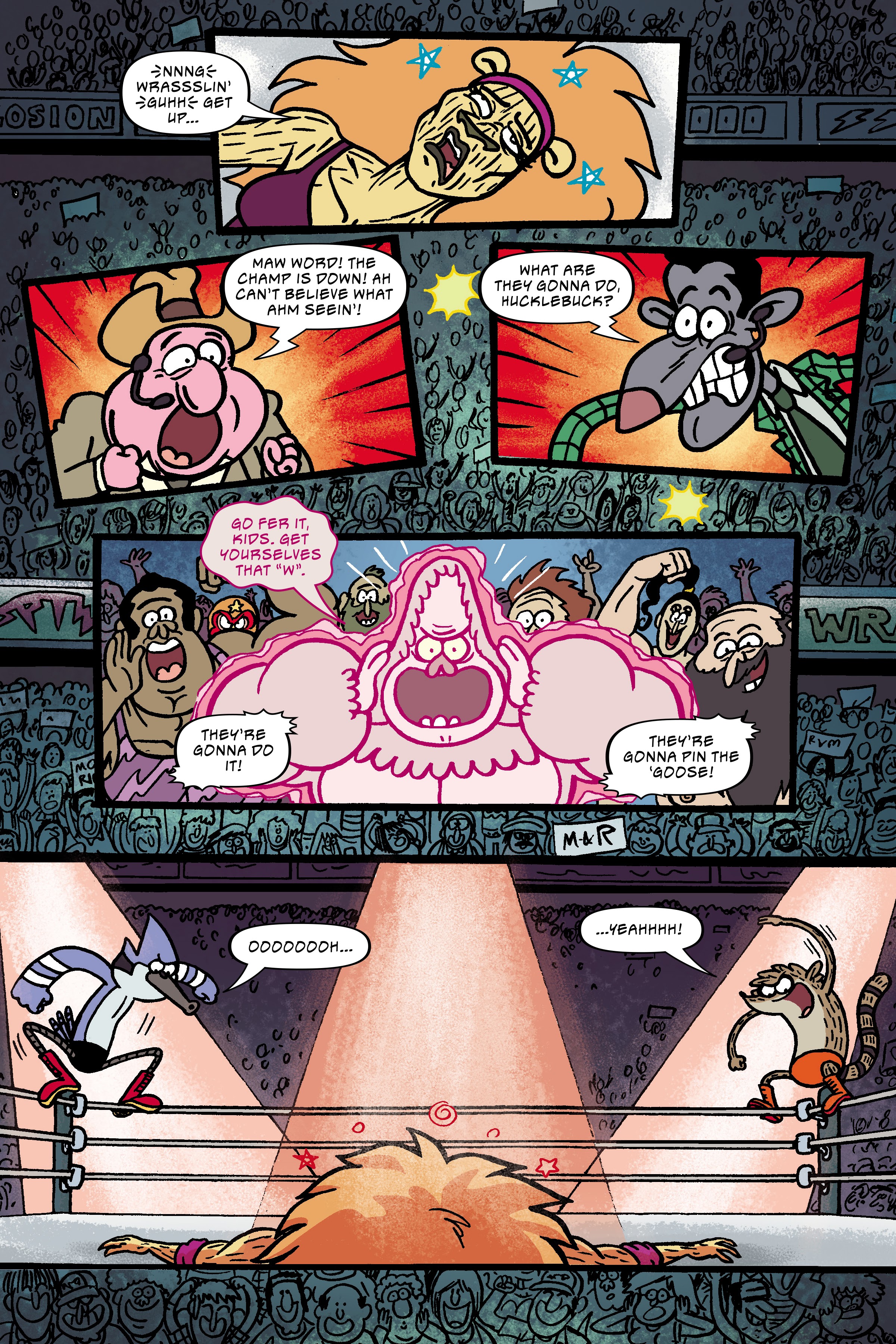 Read online Regular Show: Wrasslesplosion comic -  Issue # TPB - 102