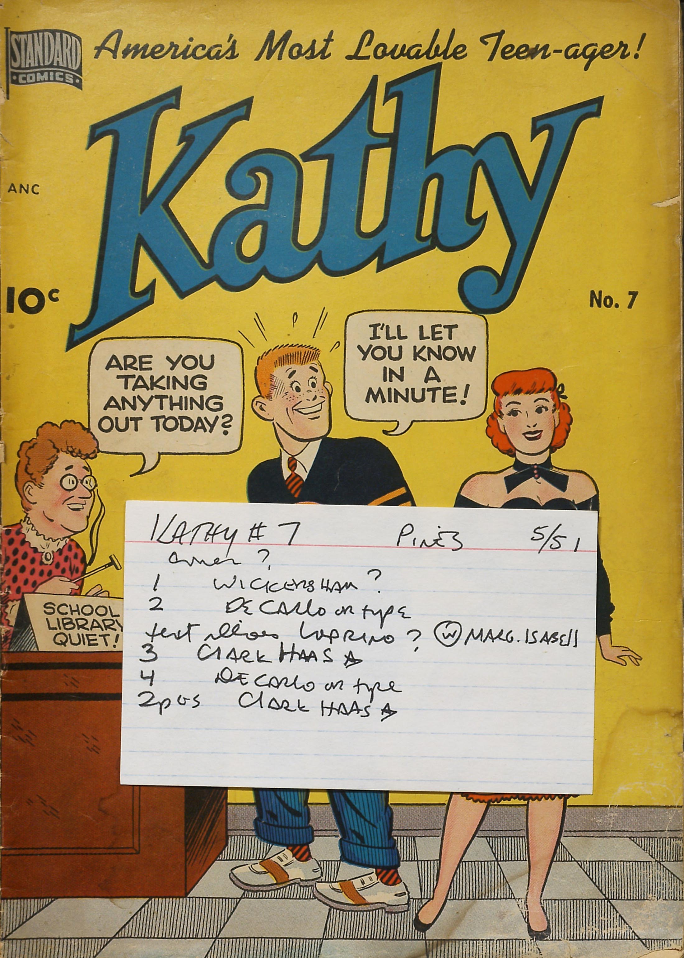 Read online Kathy (1949) comic -  Issue #7 - 37