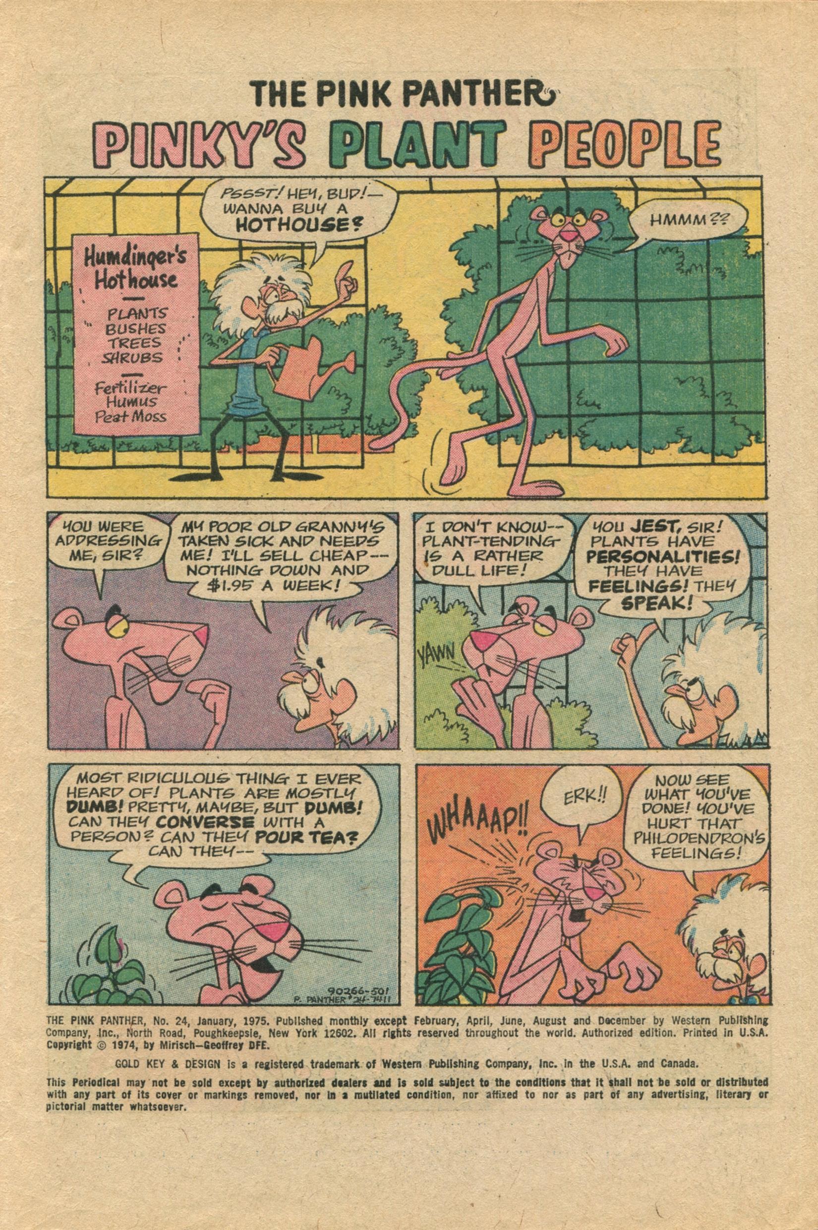 Read online The Pink Panther (1971) comic -  Issue #24 - 3