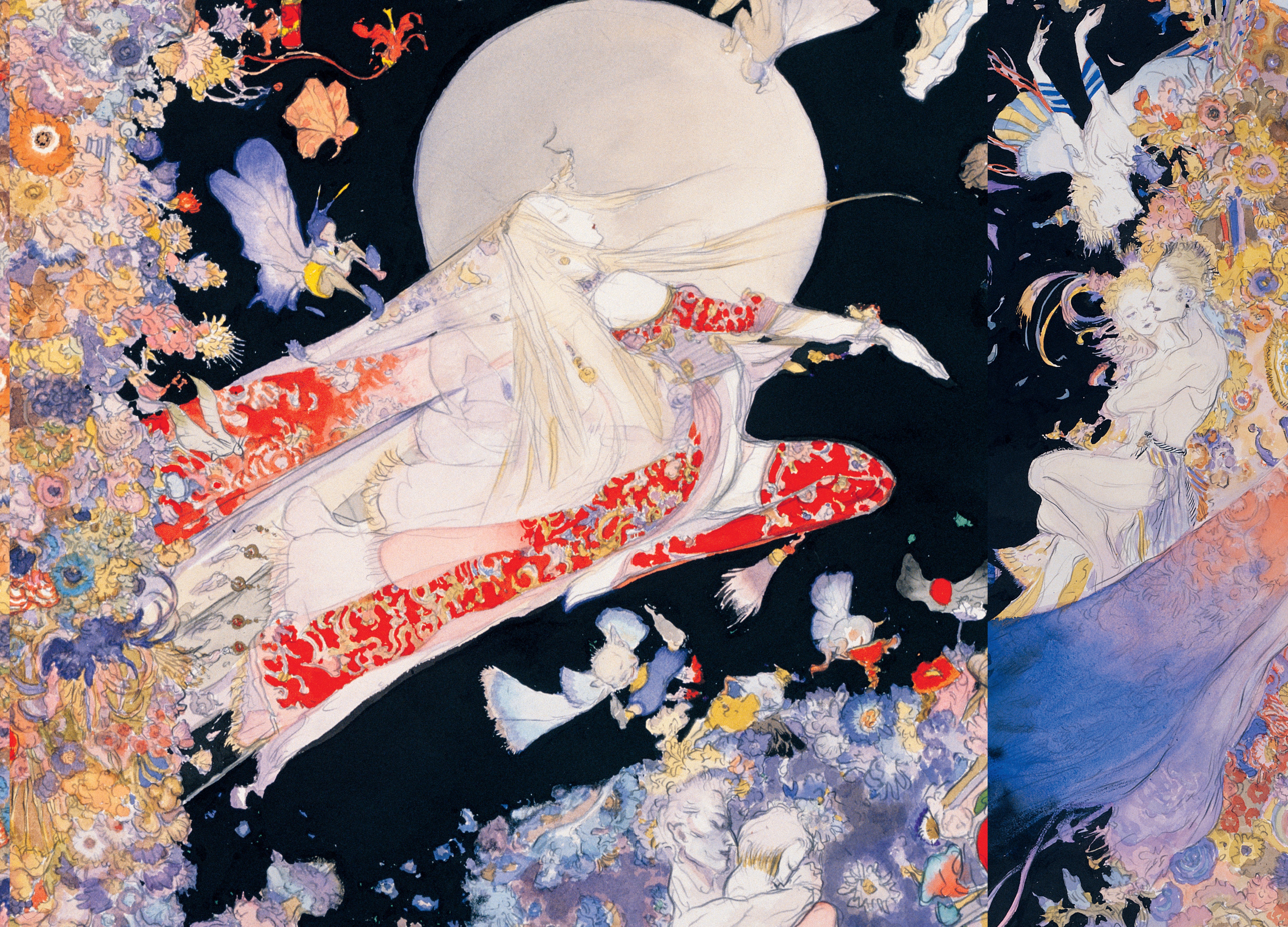 Read online Elegant Spirits: Amano's Tale of Genji and Fairies comic -  Issue # TPB - 73