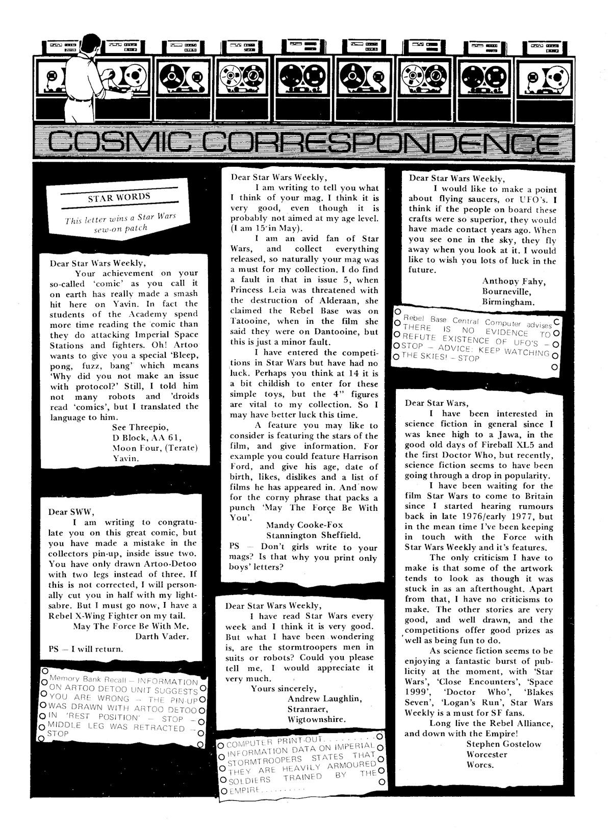 Read online Star Wars Weekly comic -  Issue #19 - 7