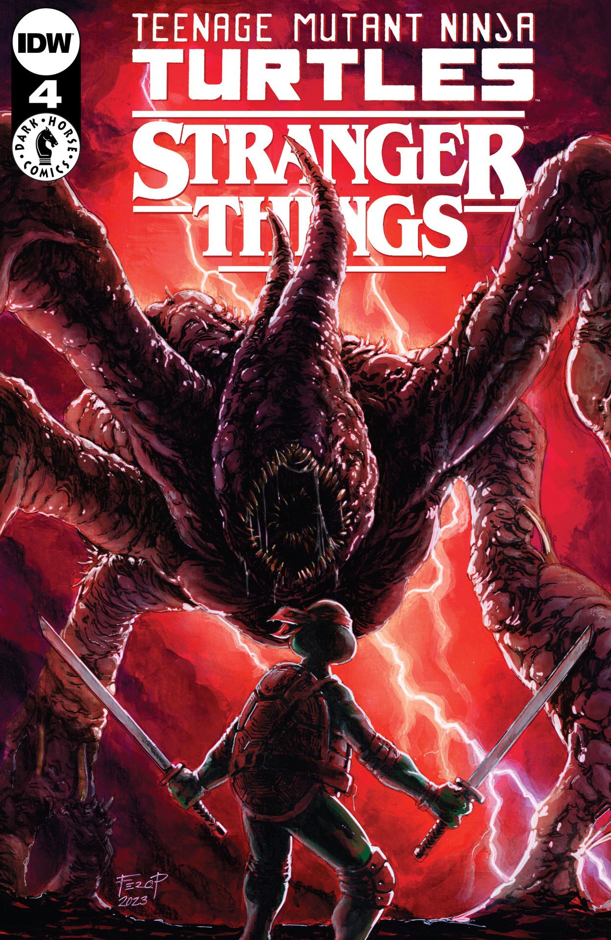 Read online Teenage Mutant Ninja Turtles x Stranger Things comic -  Issue #4 - 1
