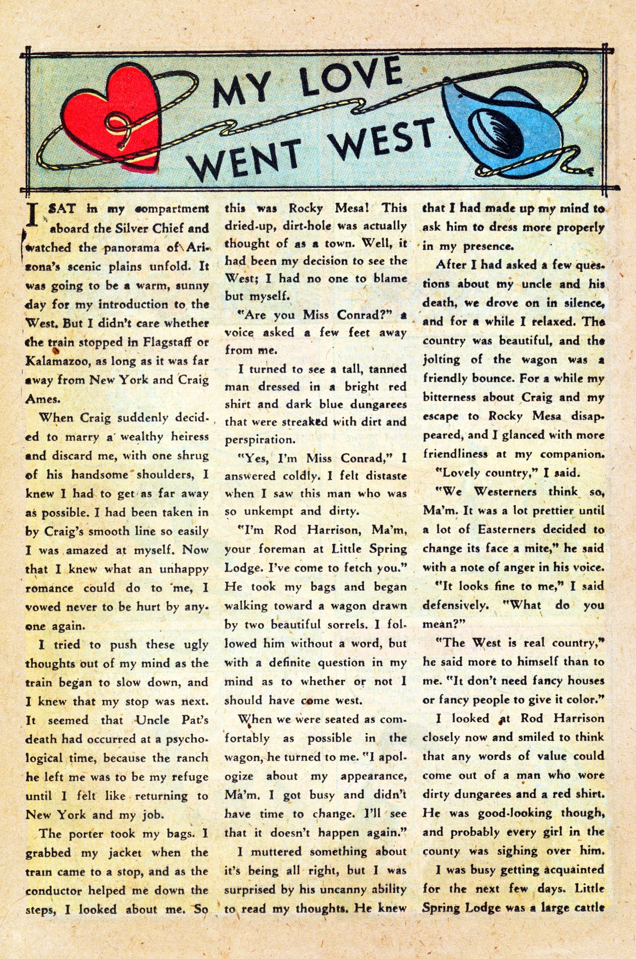 Read online Cowboy Romances comic -  Issue #1 - 22