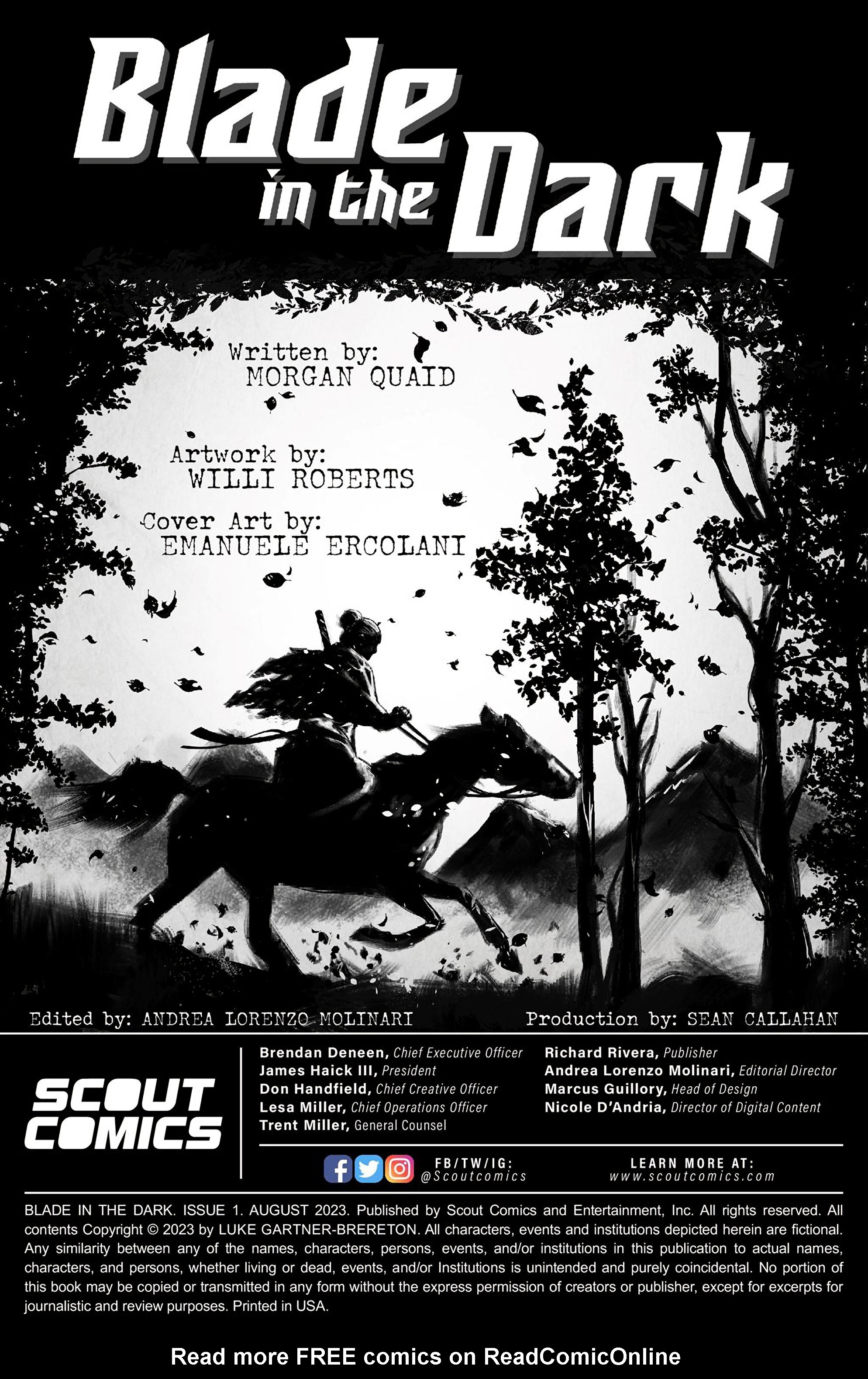 Read online Blade in the Dark comic -  Issue #1 - 2