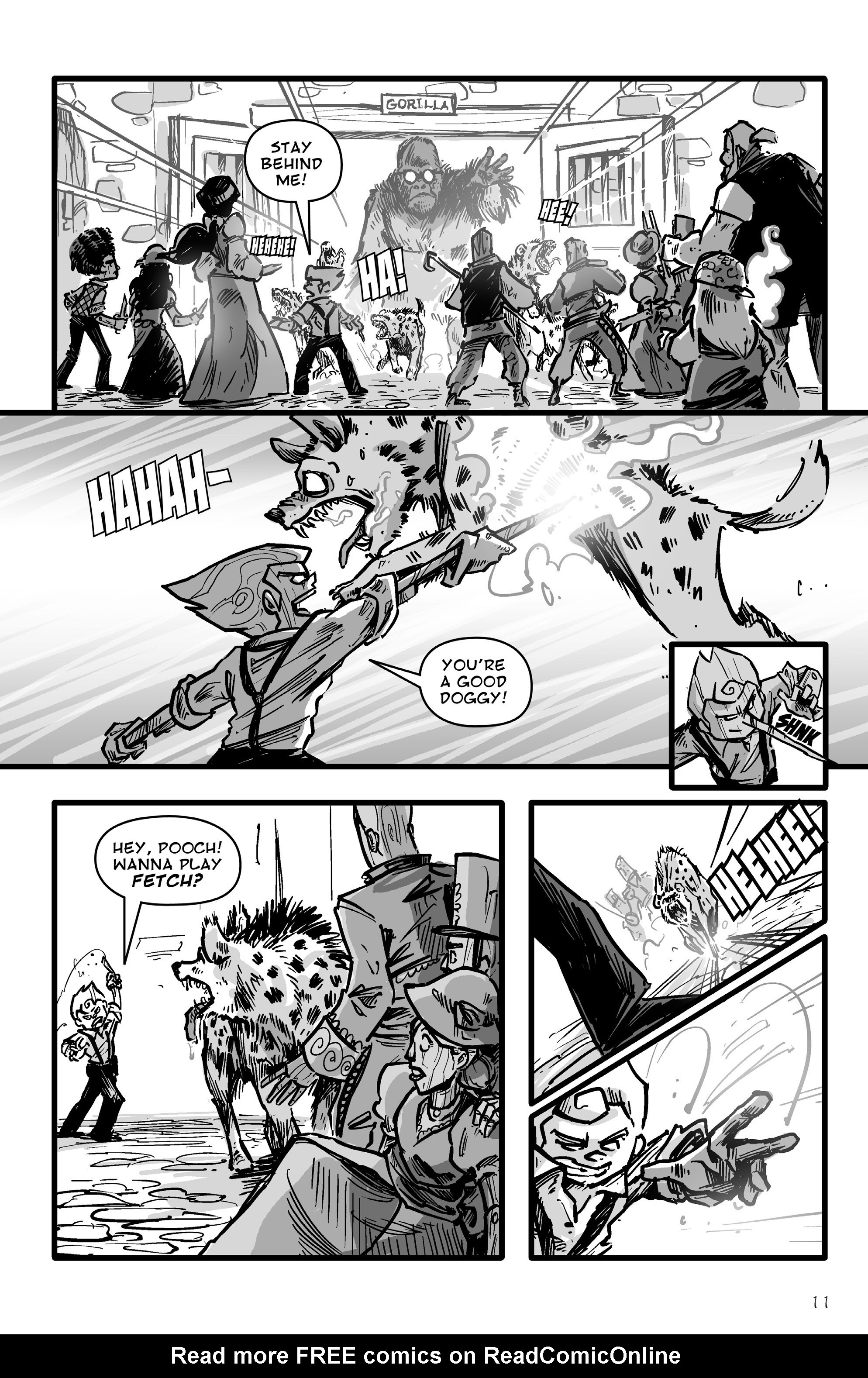 Read online Pinocchio, Vampire Slayer Versus the Vampire Zoo comic -  Issue # Full - 13