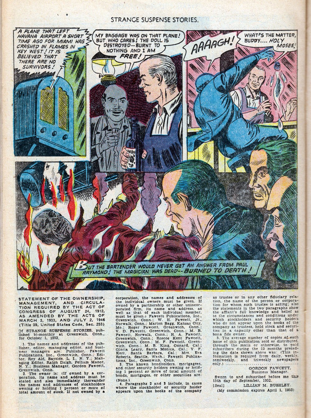 Read online Strange Suspense Stories (1952) comic -  Issue #5 - 22