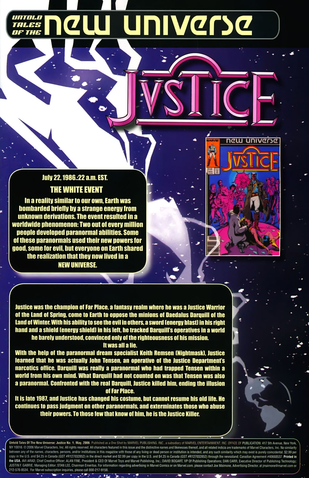 Read online Untold Tales of the New Universe: Justice comic -  Issue # Full - 2