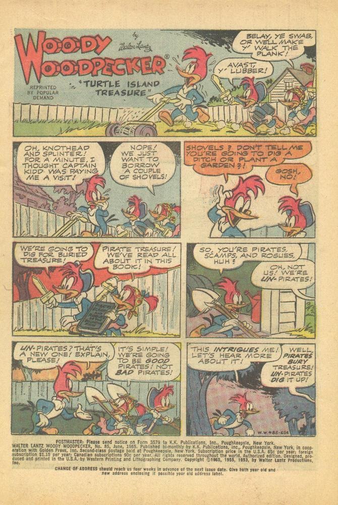 Read online Walter Lantz Woody Woodpecker (1962) comic -  Issue #85 - 3