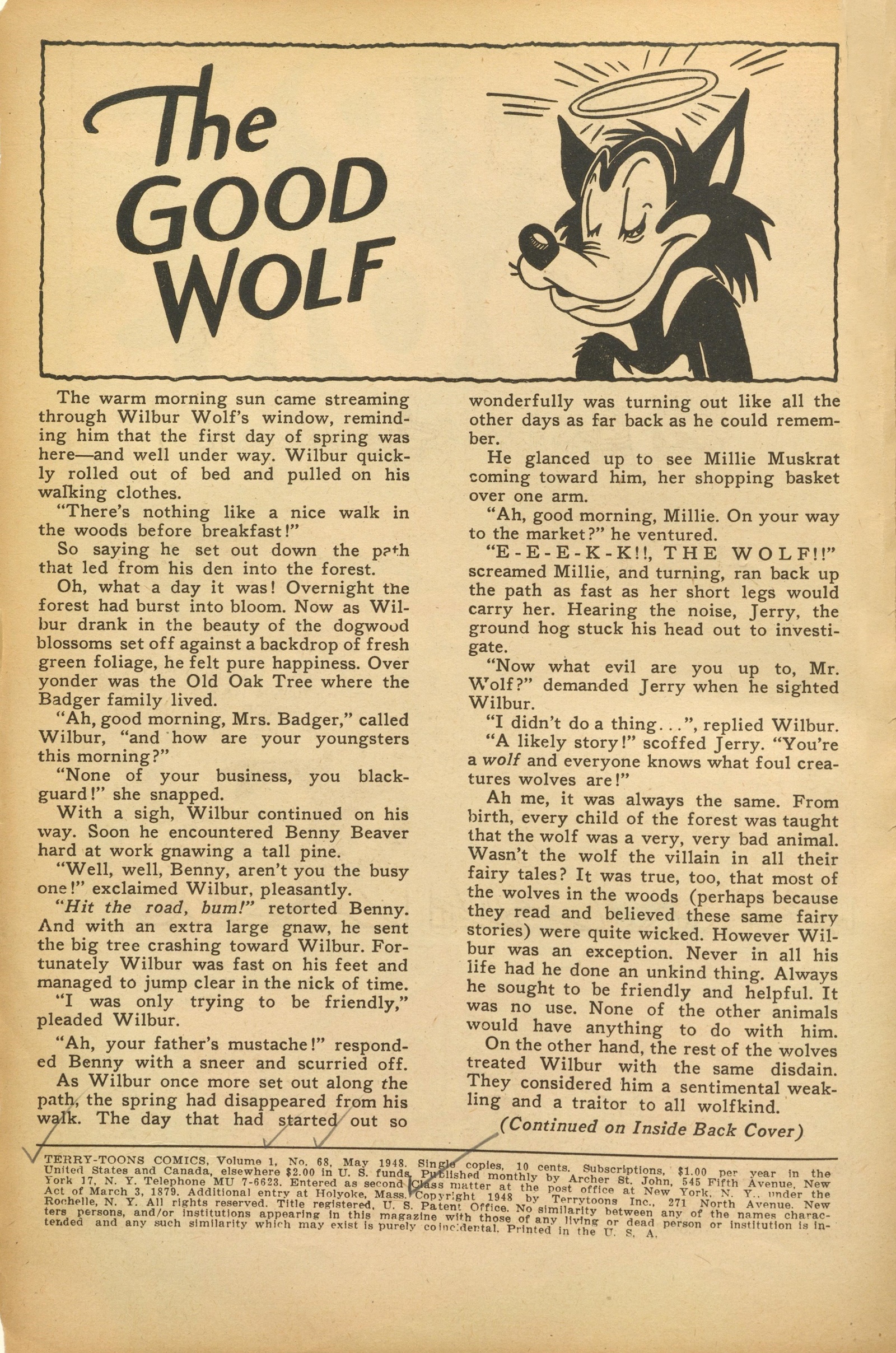 Read online Terry-Toons Comics comic -  Issue #68 - 2