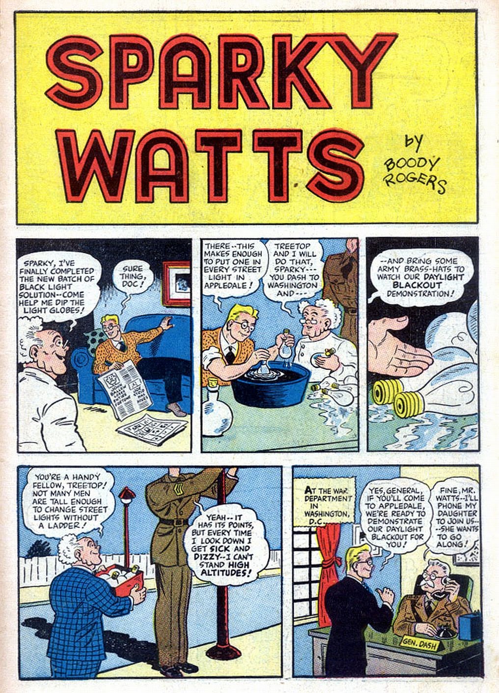 Read online Sparky Watts comic -  Issue #1 - 3