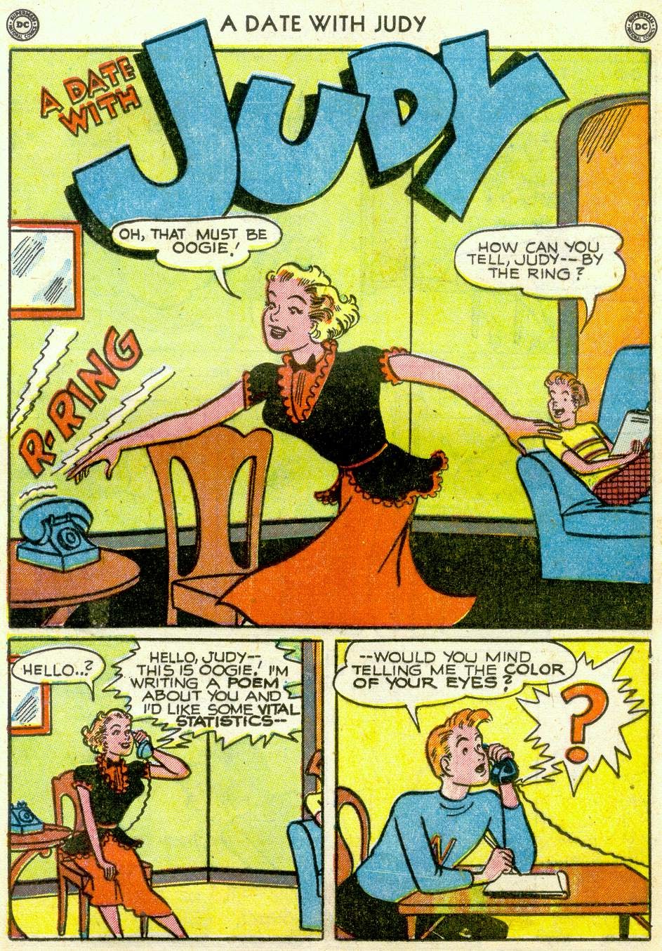 Read online A Date with Judy comic -  Issue #19 - 37