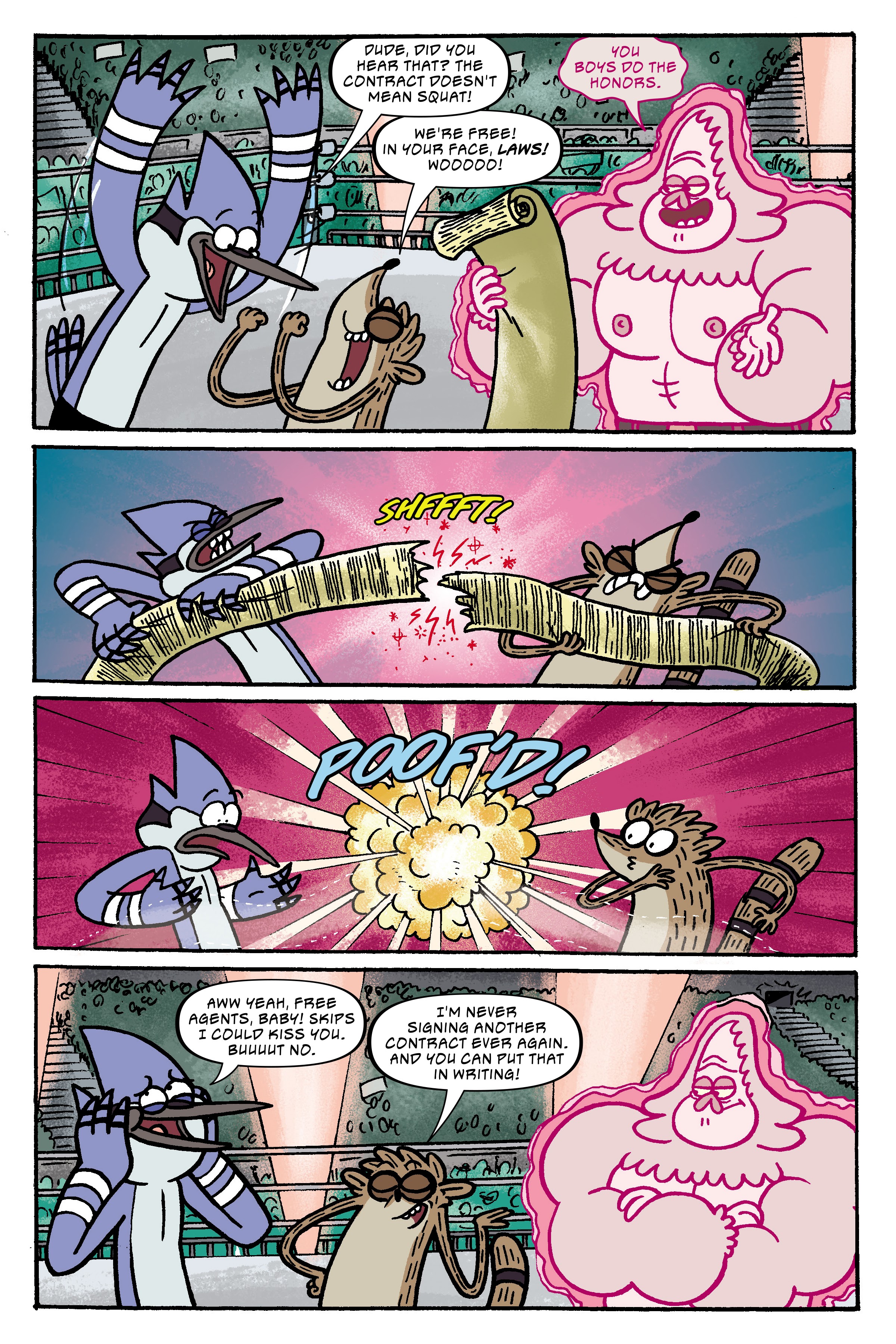 Read online Regular Show: Wrasslesplosion comic -  Issue # TPB - 110