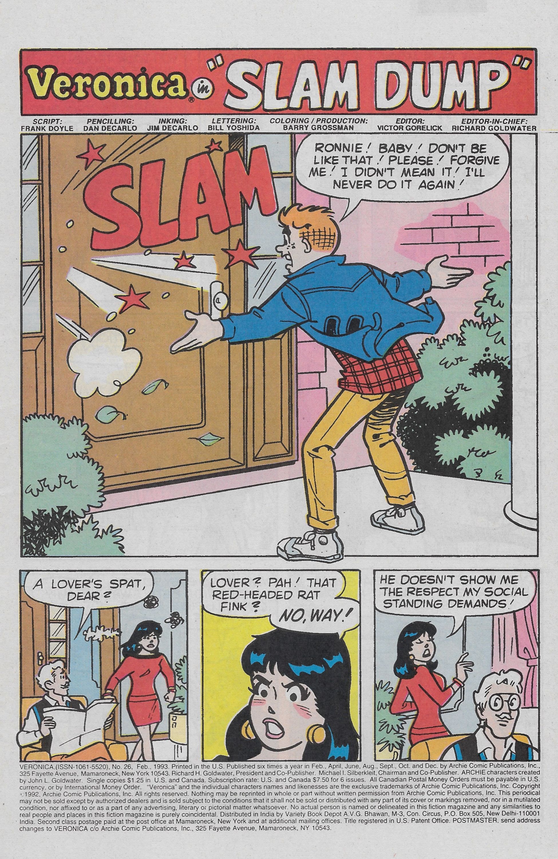 Read online Veronica comic -  Issue #26 - 3
