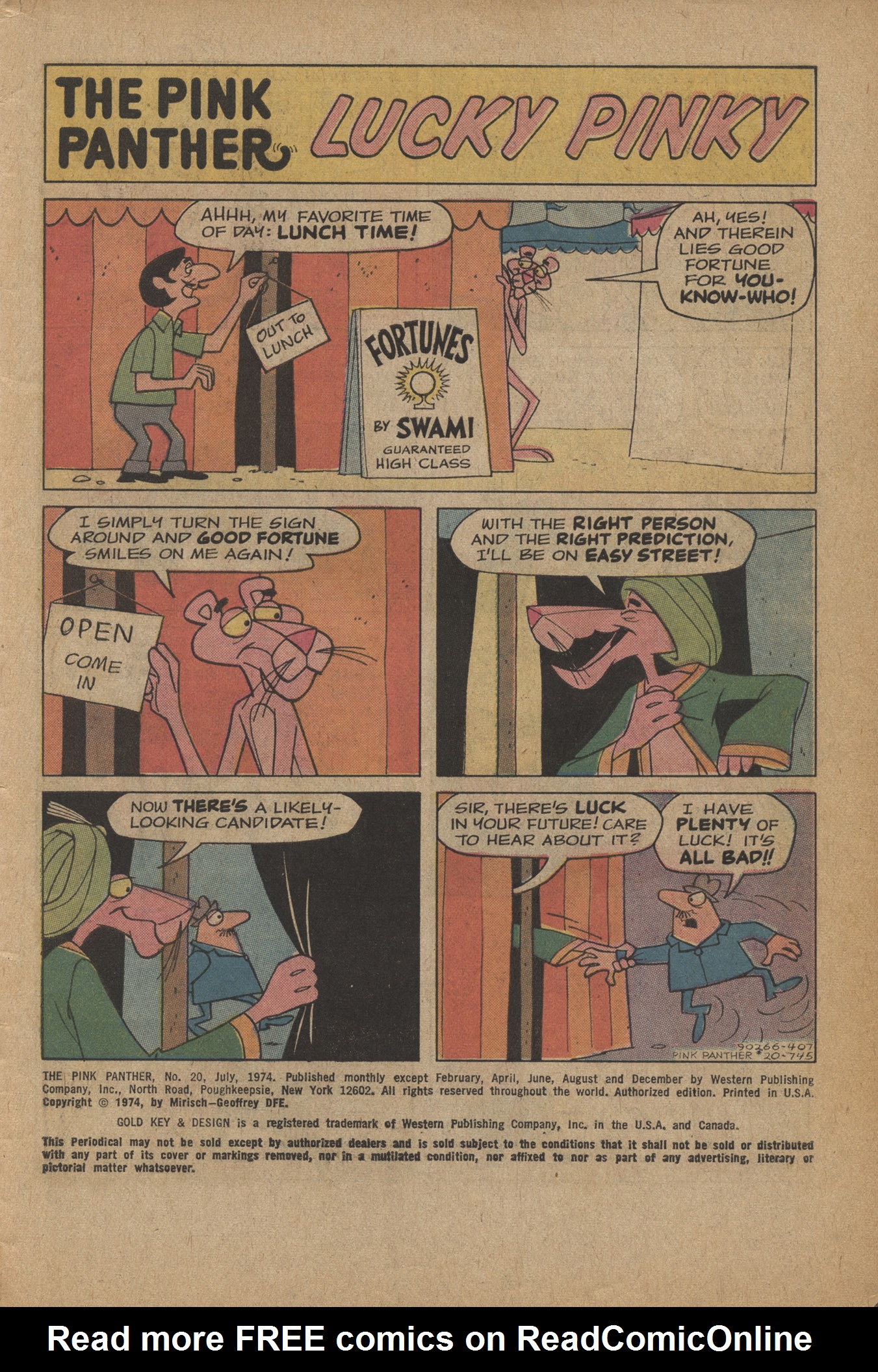 Read online The Pink Panther (1971) comic -  Issue #20 - 3