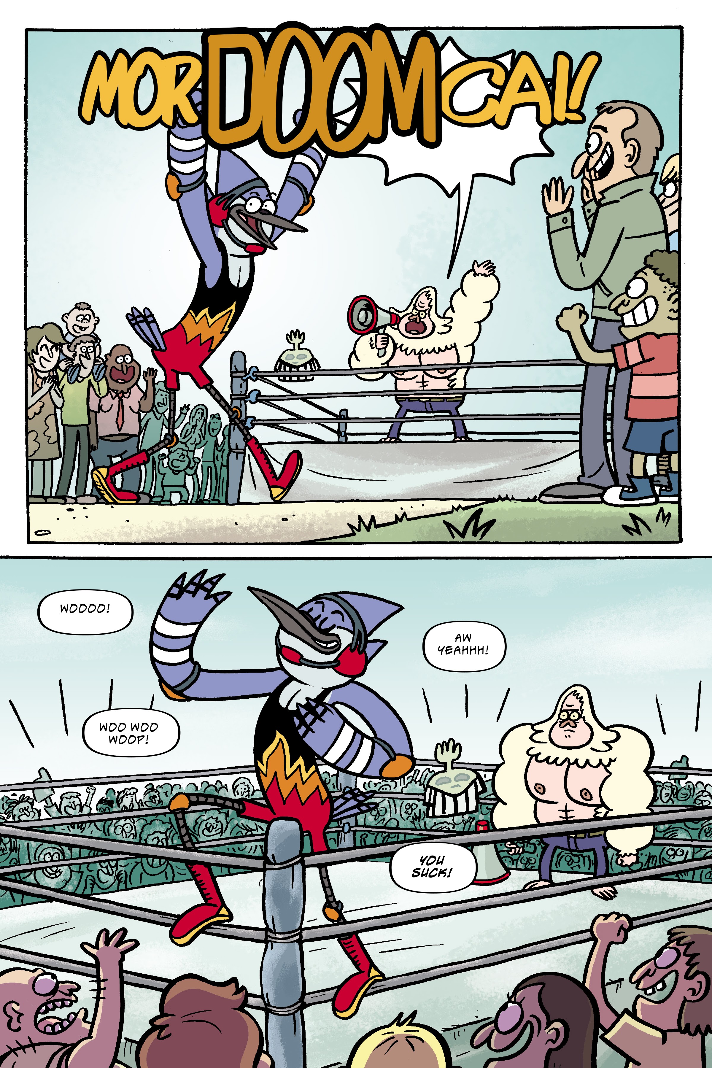 Read online Regular Show: Wrasslesplosion comic -  Issue # TPB - 22