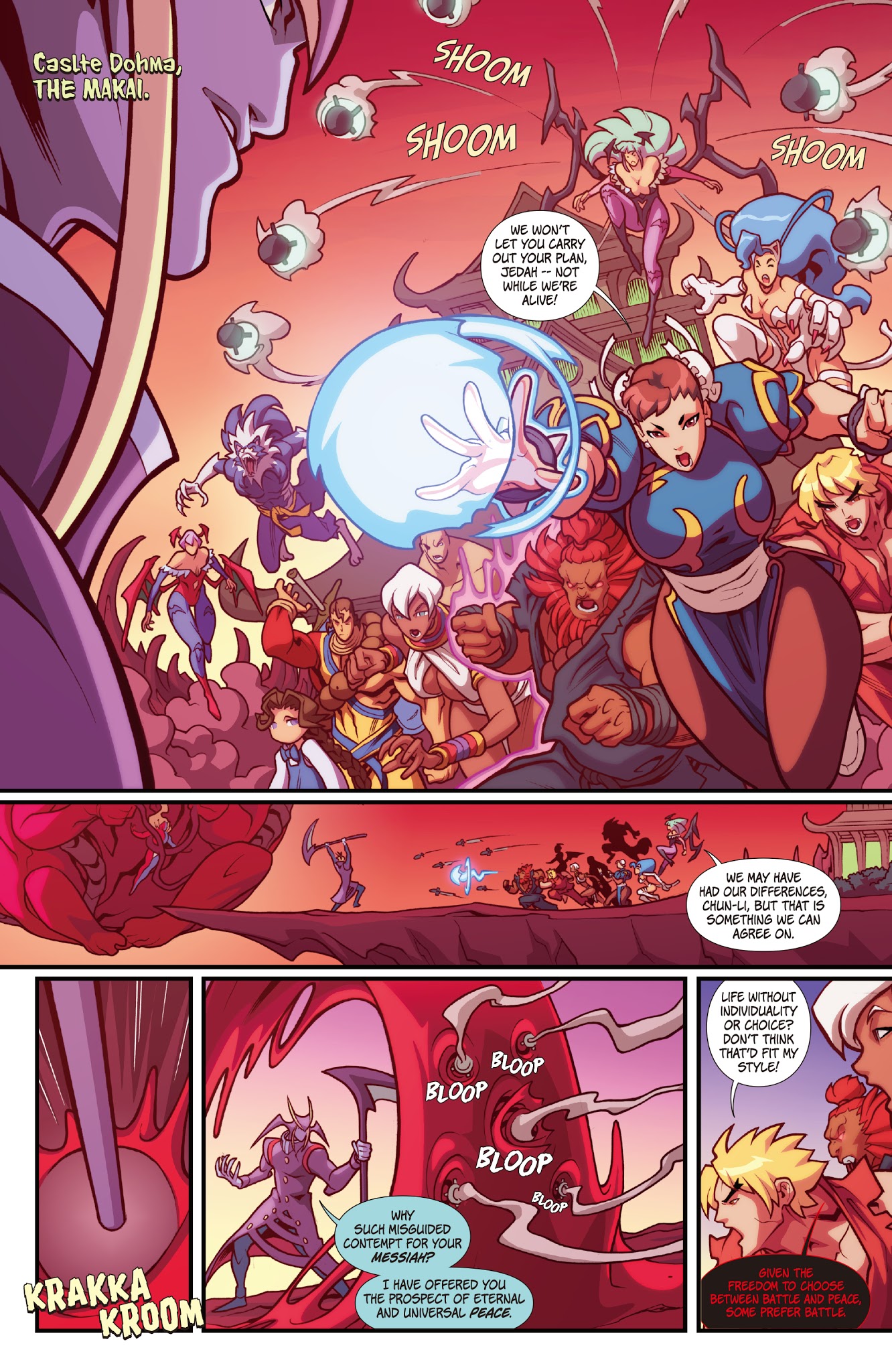 Read online Street Fighter VS Darkstalkers comic -  Issue #8 - 3