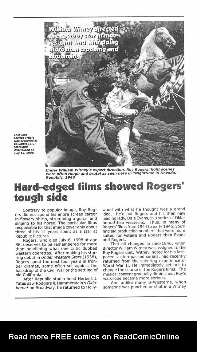 Read online Roy Rogers Western comic -  Issue #1 - 28