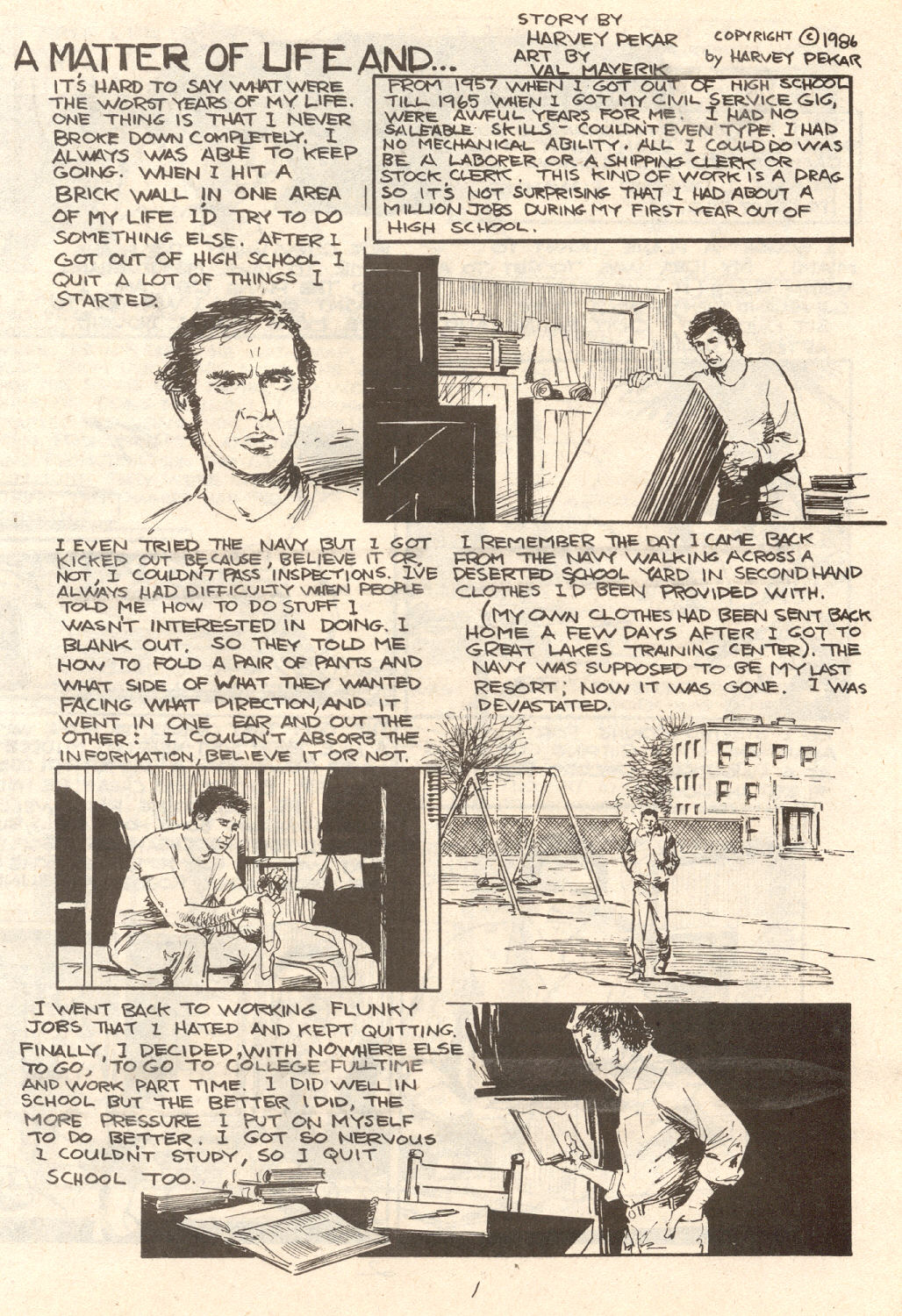 Read online American Splendor (1976) comic -  Issue #11 - 4