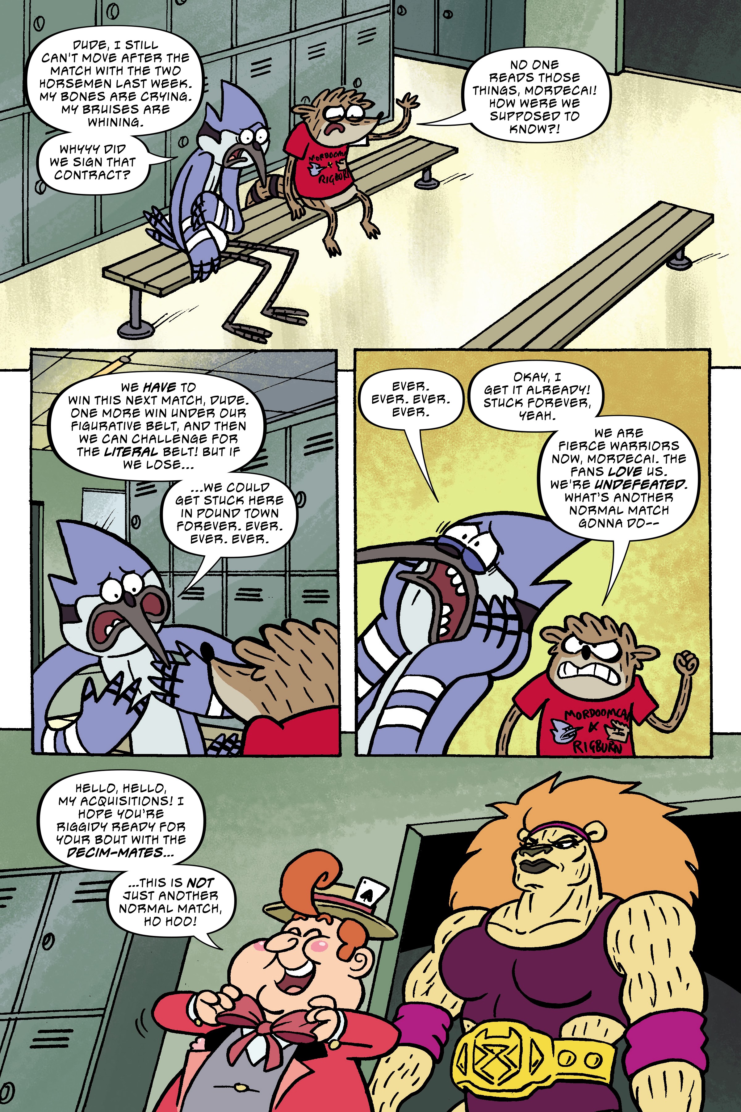 Read online Regular Show: Wrasslesplosion comic -  Issue # TPB - 66