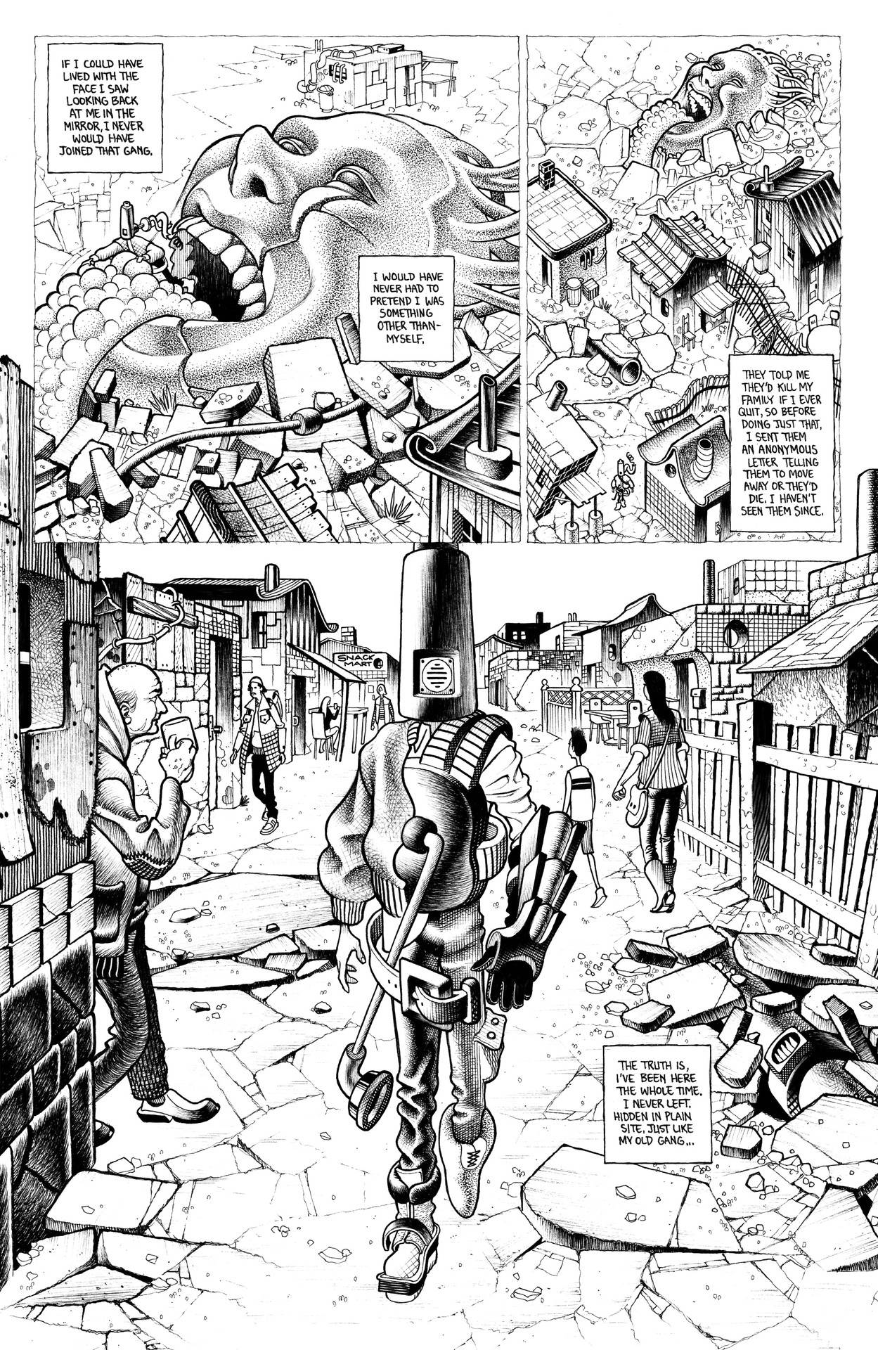 Read online Faceless and the Family comic -  Issue #1 - 4