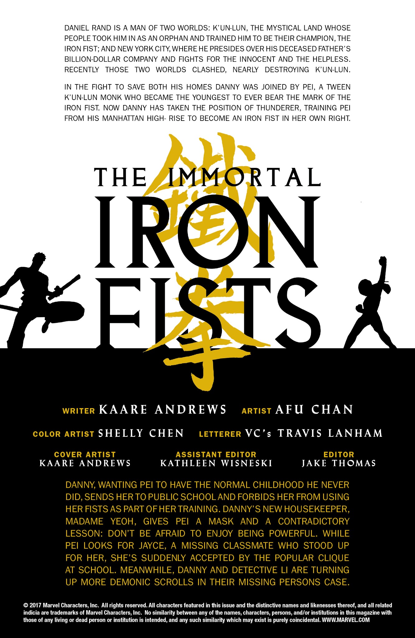 Read online The Immortal Iron Fists comic -  Issue #3 - 2