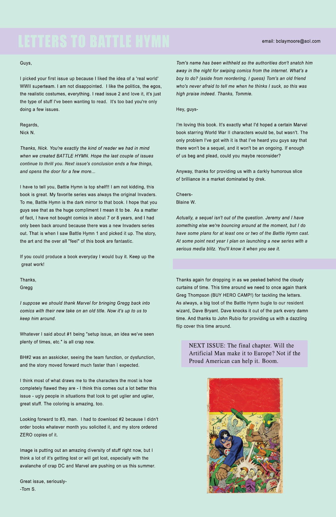 Read online Battle Hymn comic -  Issue #4 - 26