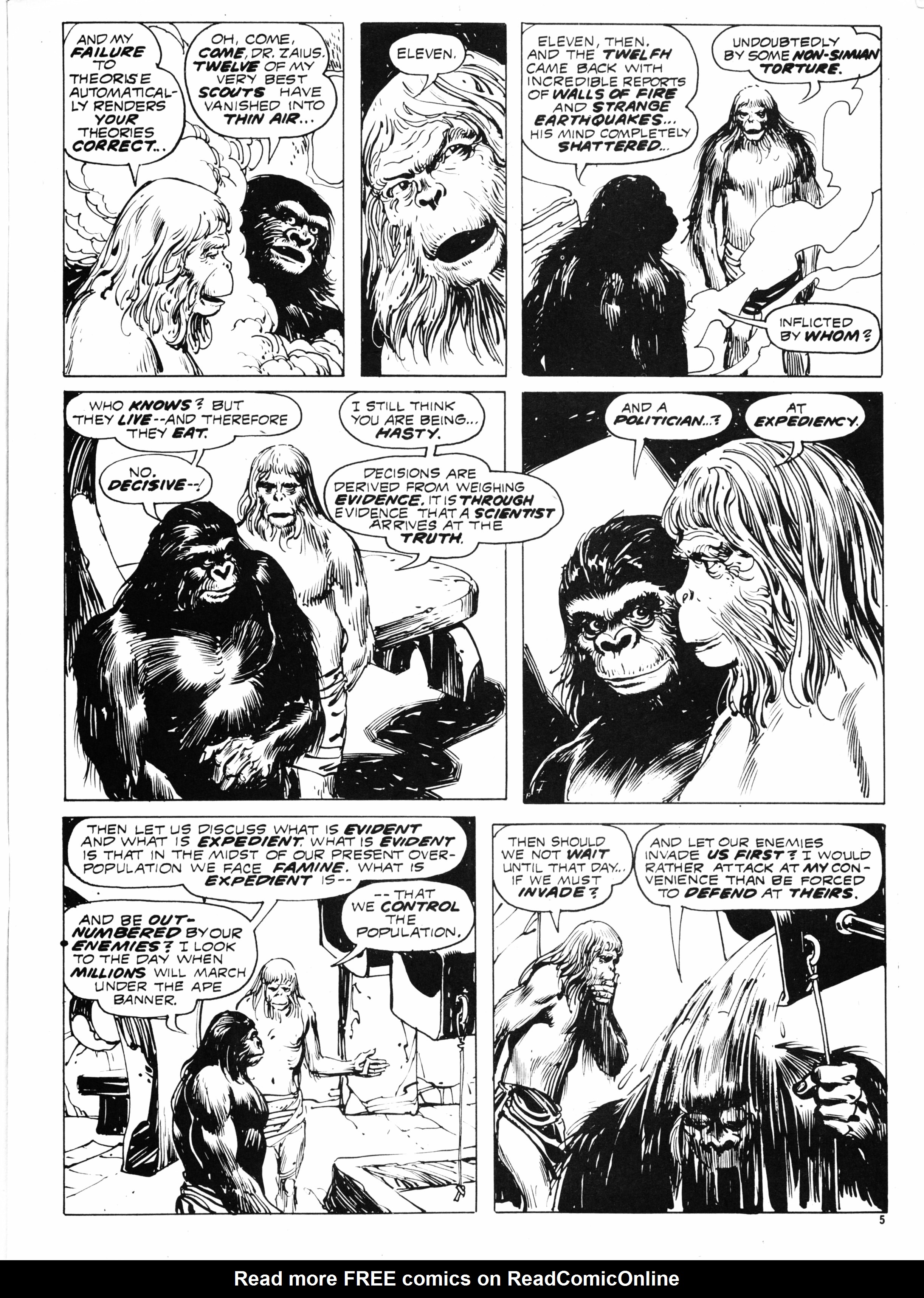 Read online Planet of the Apes (1974) comic -  Issue #37 - 5