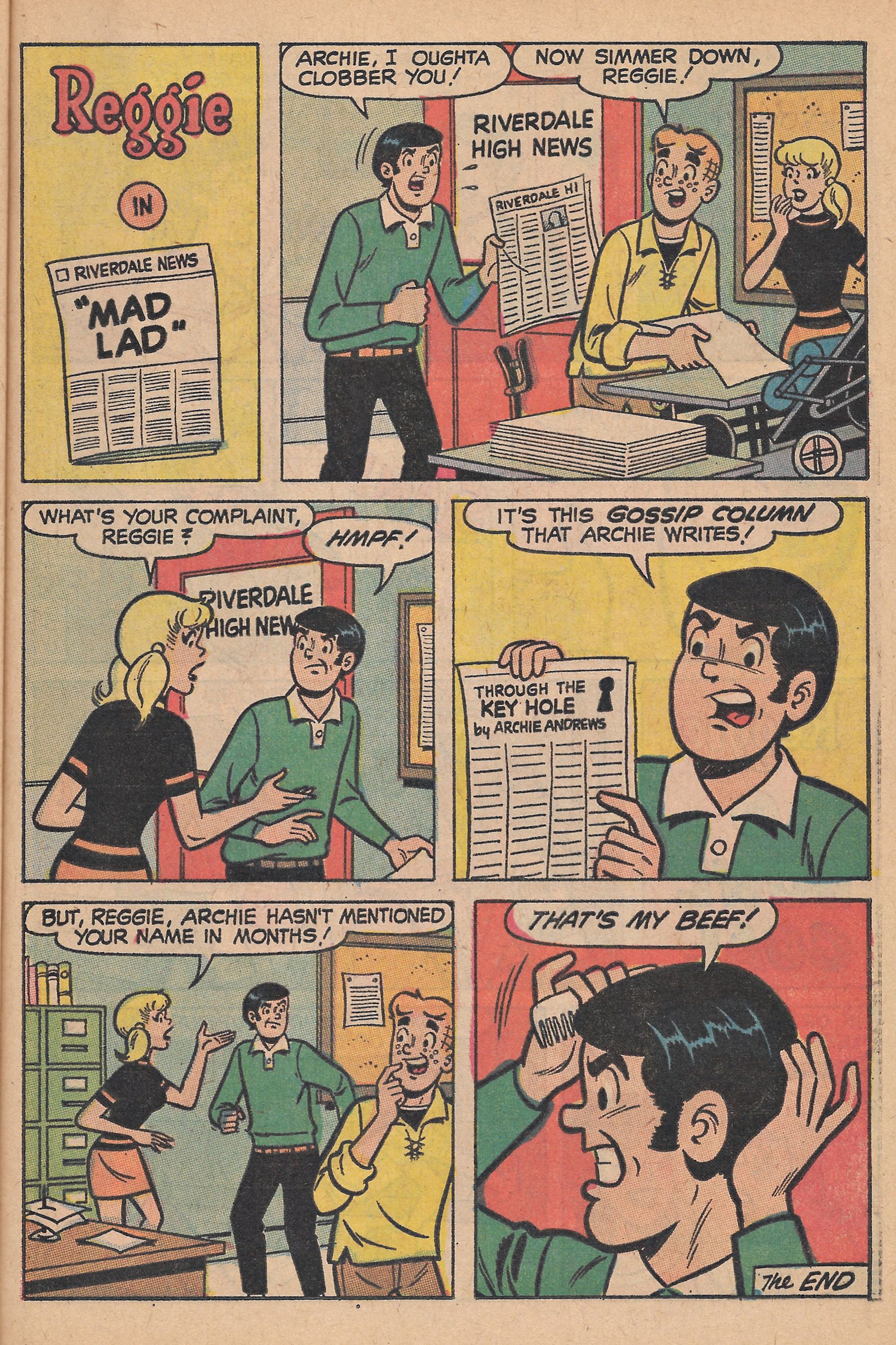 Read online Reggie's Wise Guy Jokes comic -  Issue #6 - 39