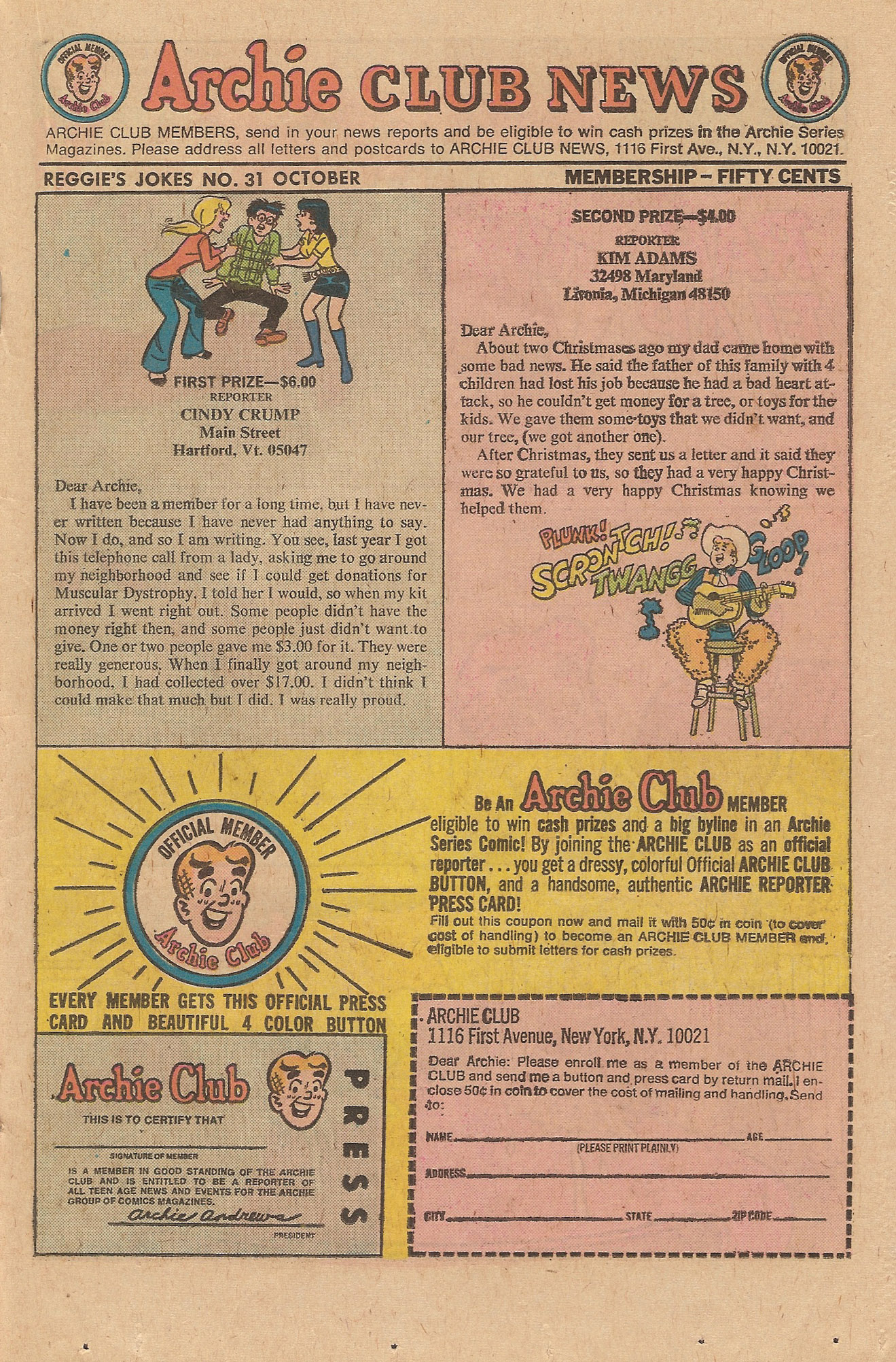 Read online Reggie's Wise Guy Jokes comic -  Issue #31 - 19