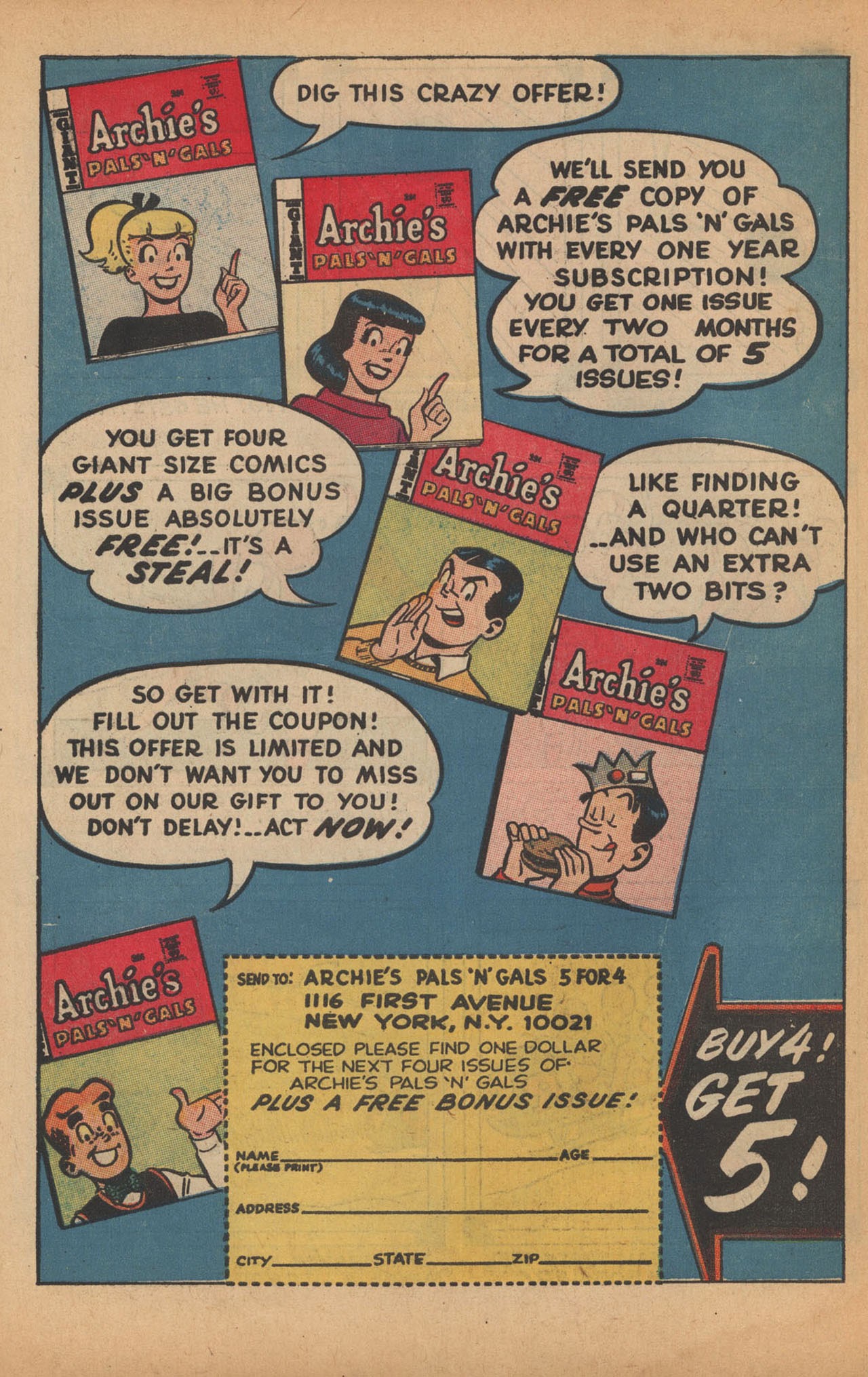 Read online Jughead's Jokes comic -  Issue #24 - 34