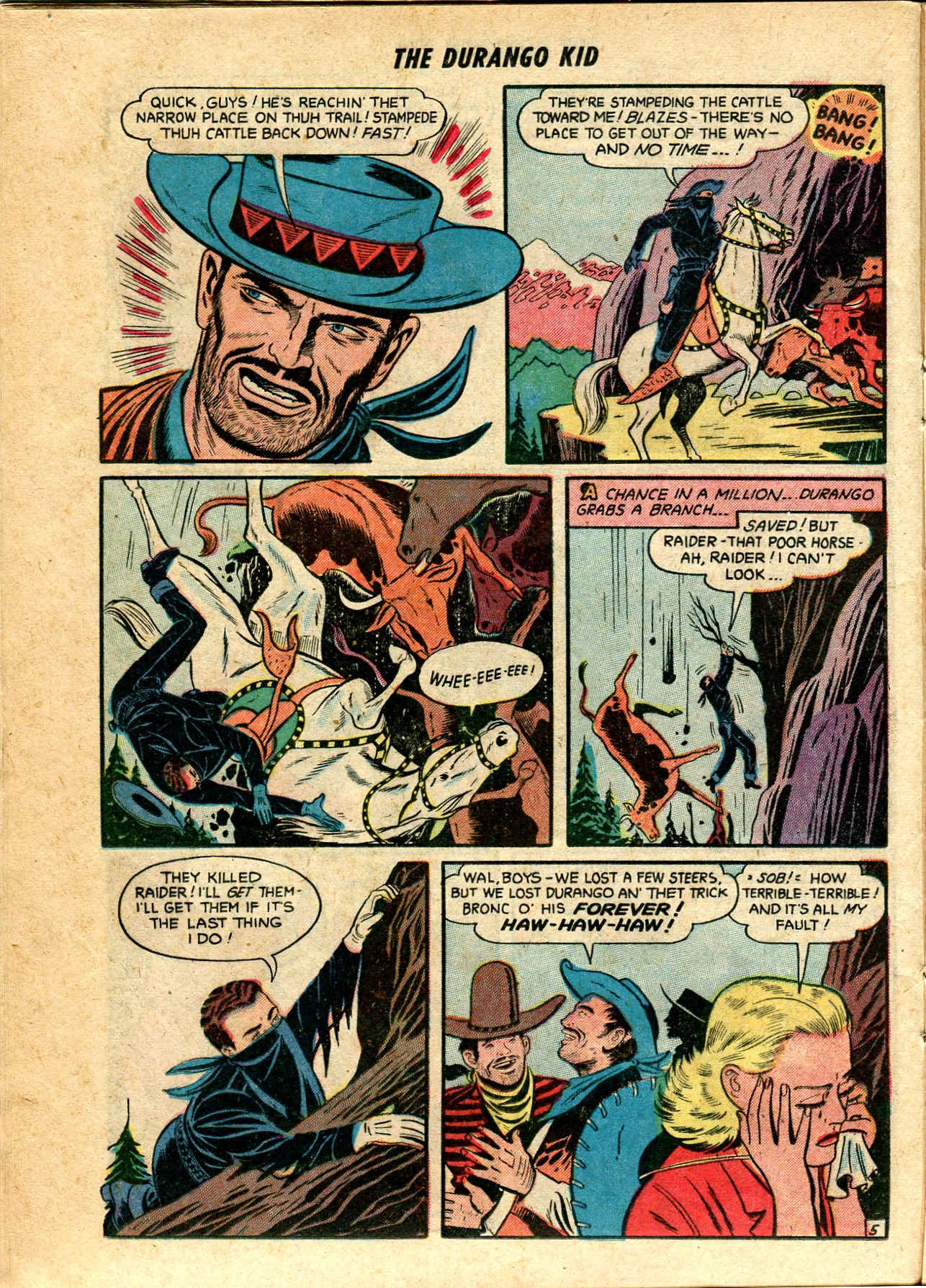 Read online Charles Starrett as The Durango Kid comic -  Issue #22 - 16
