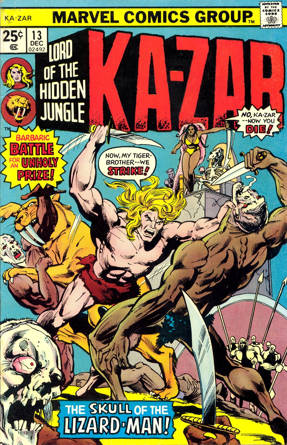 Read online Ka-Zar comic -  Issue #13 - 1
