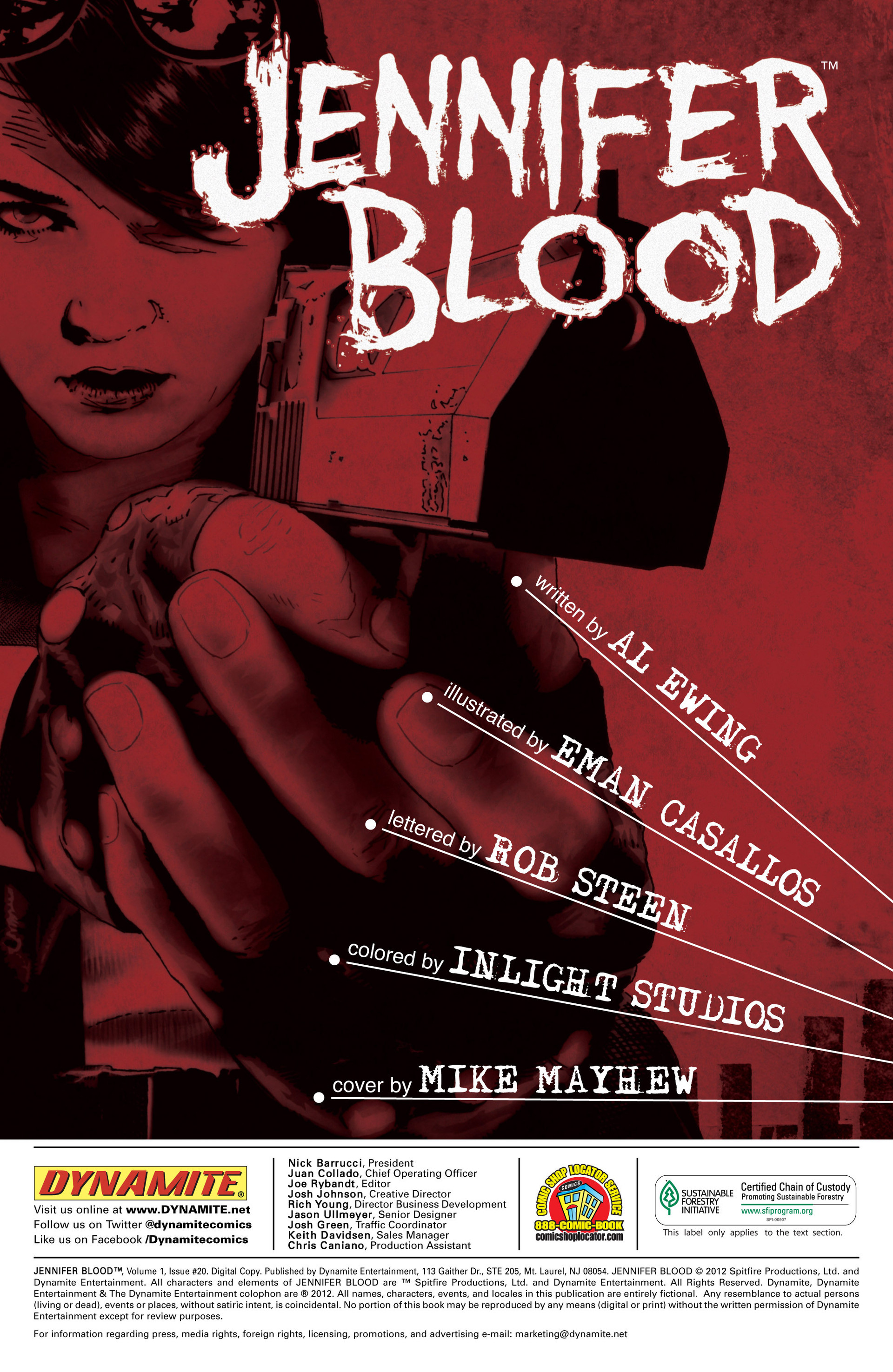 Read online Jennifer Blood comic -  Issue #20 - 2
