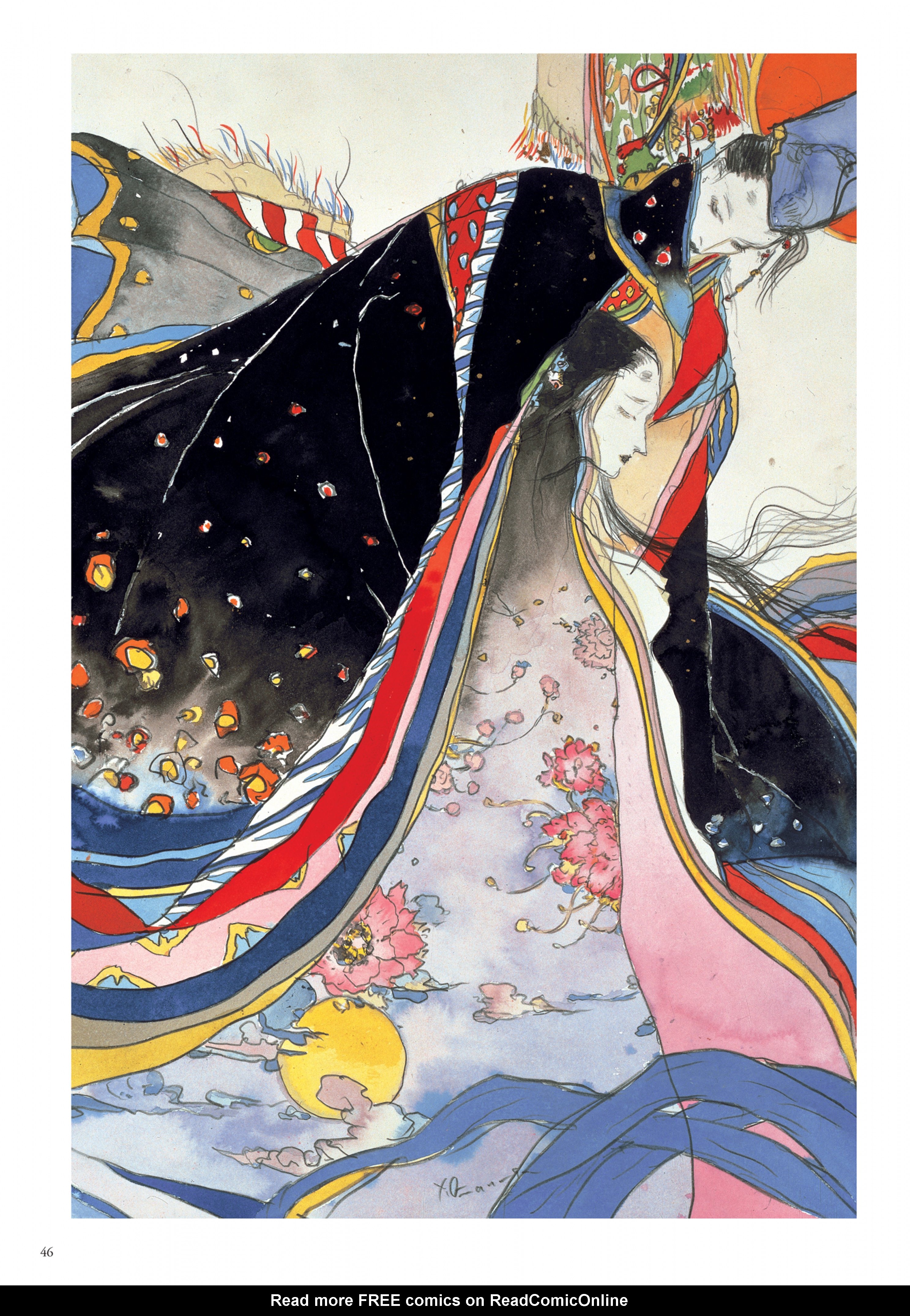 Read online Elegant Spirits: Amano's Tale of Genji and Fairies comic -  Issue # TPB - 34